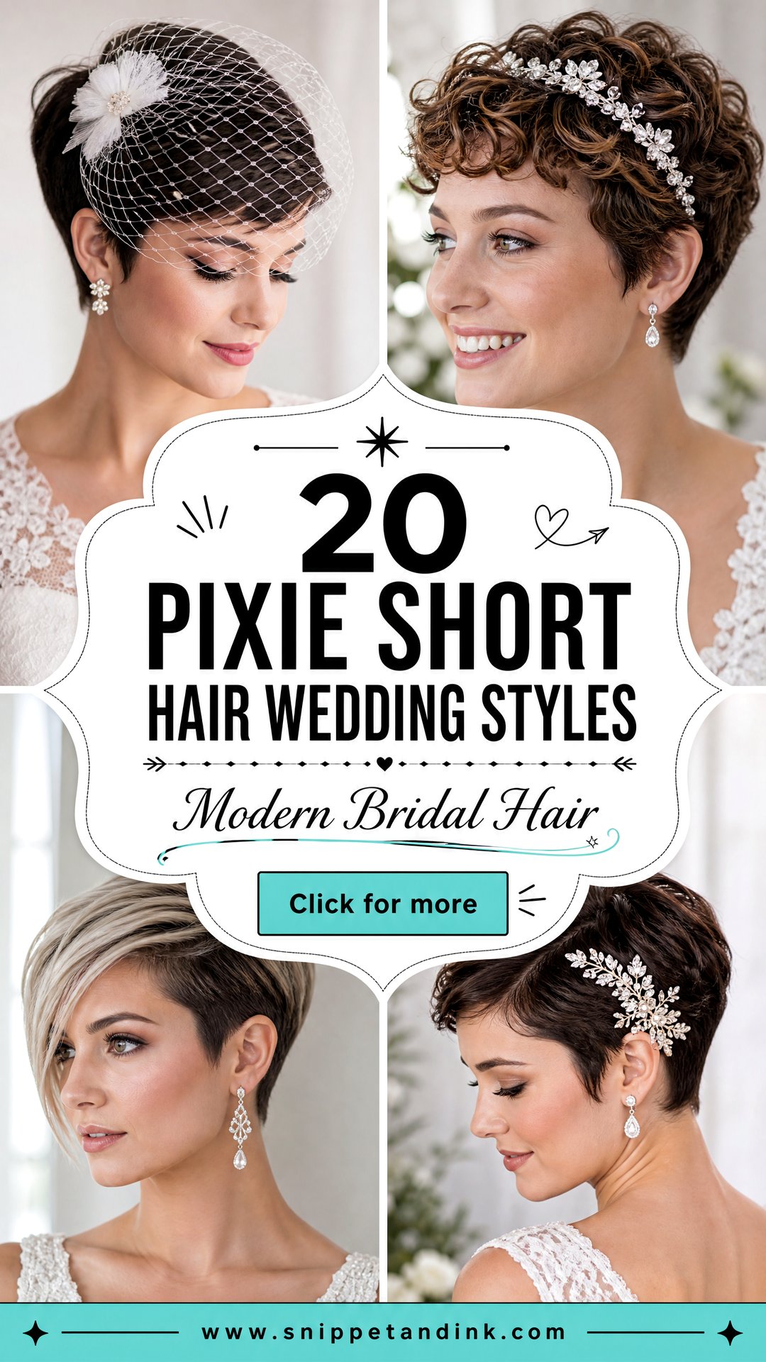 20 Pixie Short Hair Wedding Styles for Modern Brides - 20 Pixie Short Hair Wedding Styles for Modern Brides