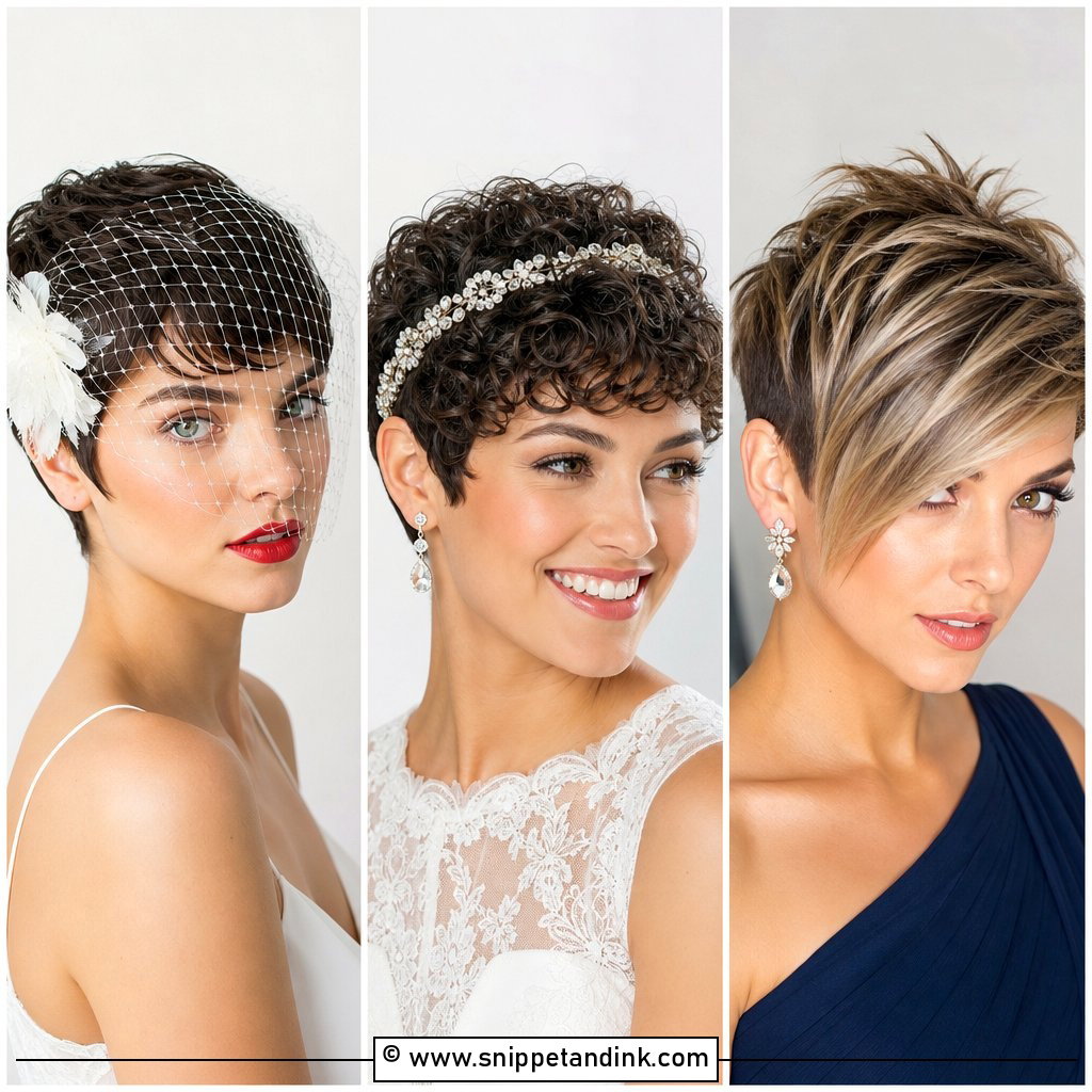 20 Pixie Short Hair Wedding Styles for Modern Brides