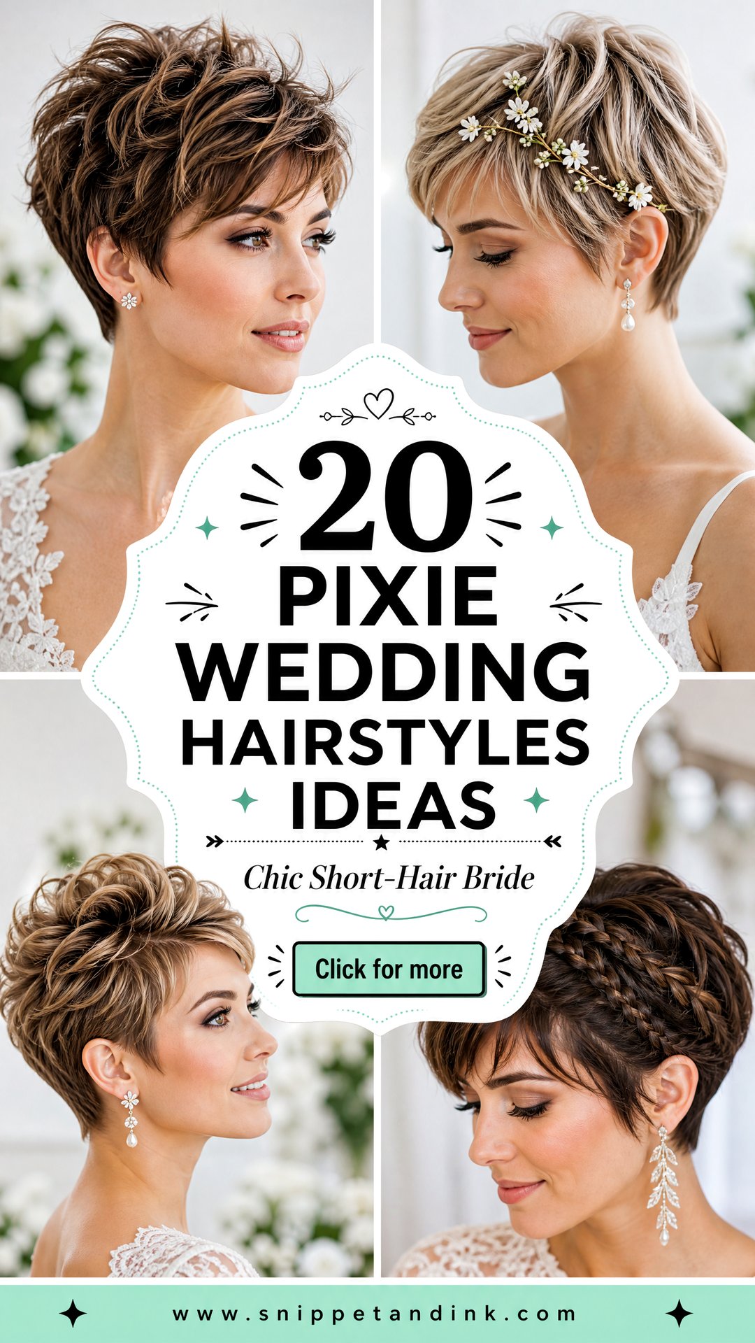 20 Pixie Wedding Hairstyles for Chic Short-Hair Brides - 20 Pixie Wedding Hairstyles for Chic Short-Hair Brides