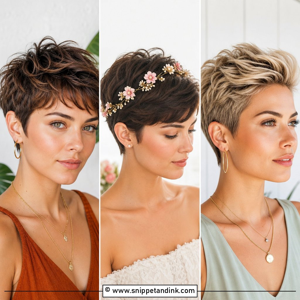 20 Pixie Wedding Hairstyles for Chic Short-Hair Brides