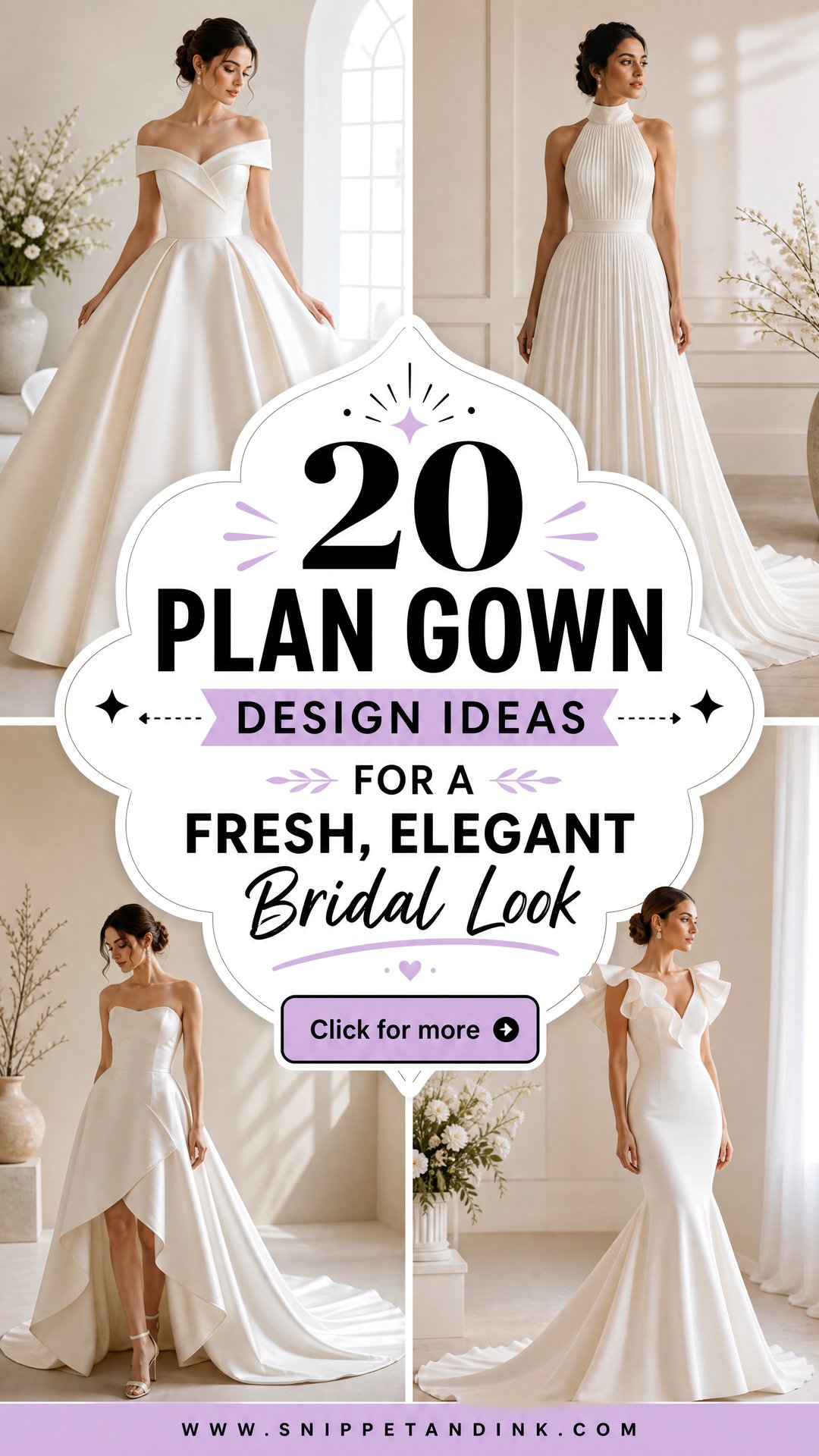 20 Plan Gown Design Ideas for a Fresh Elegant Bridal Look - 20 Plan Gown Design Ideas for a Fresh, Elegant Bridal Look