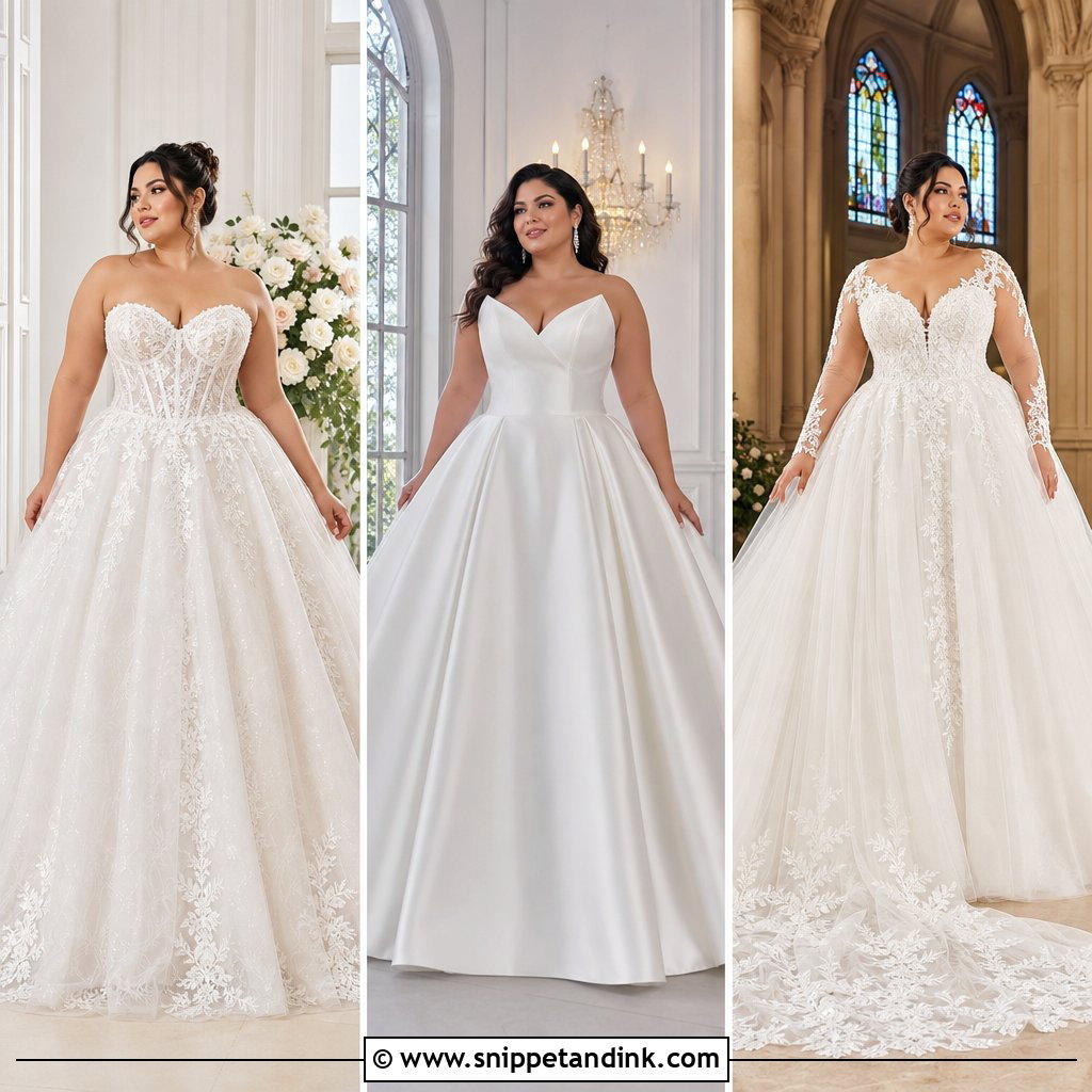 20 Plus Size Ball Gown Wedding Dresses for a Regal Look