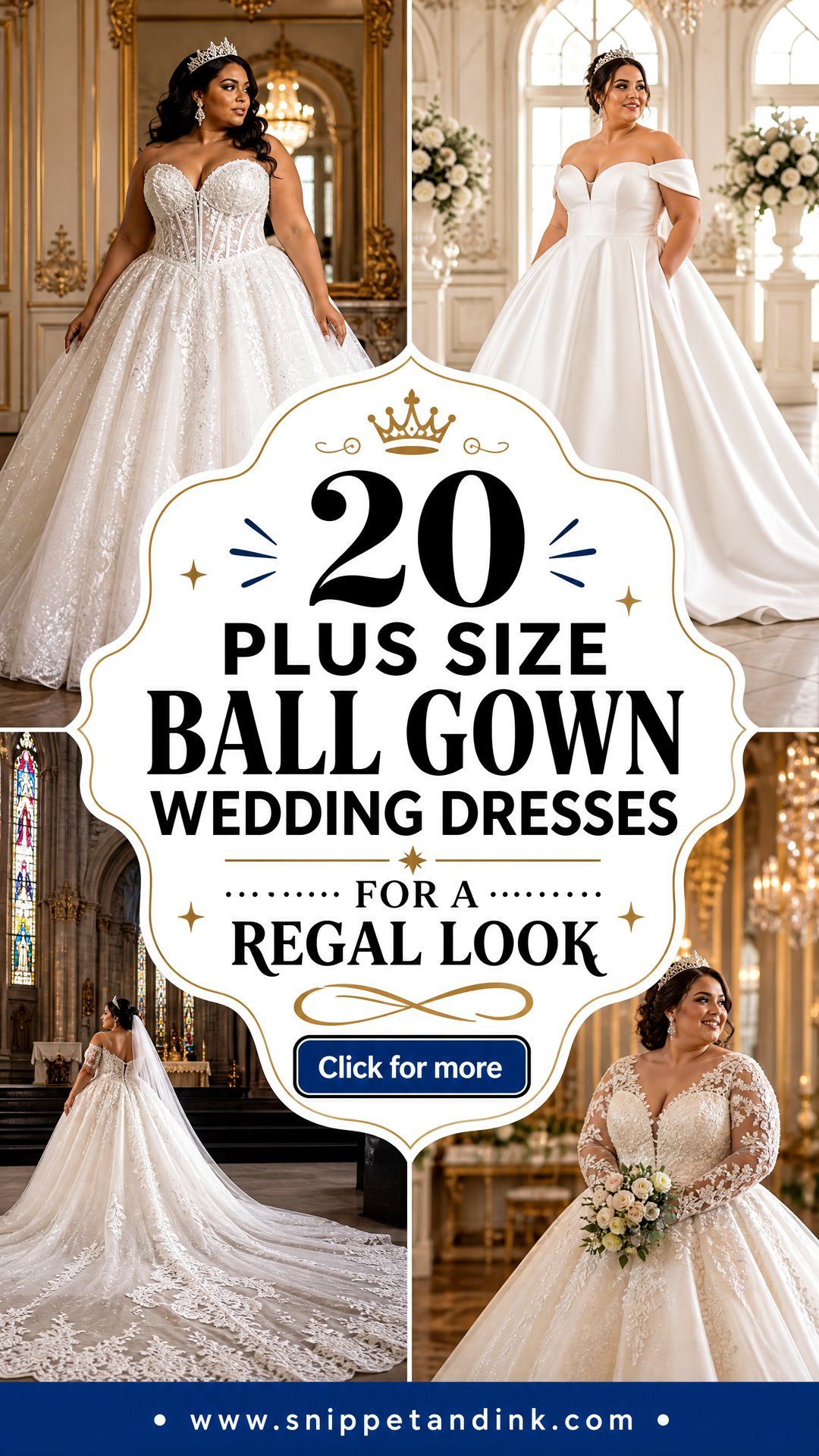 20 Plus Size Ball Gown Wedding Dresses for a Regal Look - 20 Plus Size Ball Gown Wedding Dresses for a Regal Look