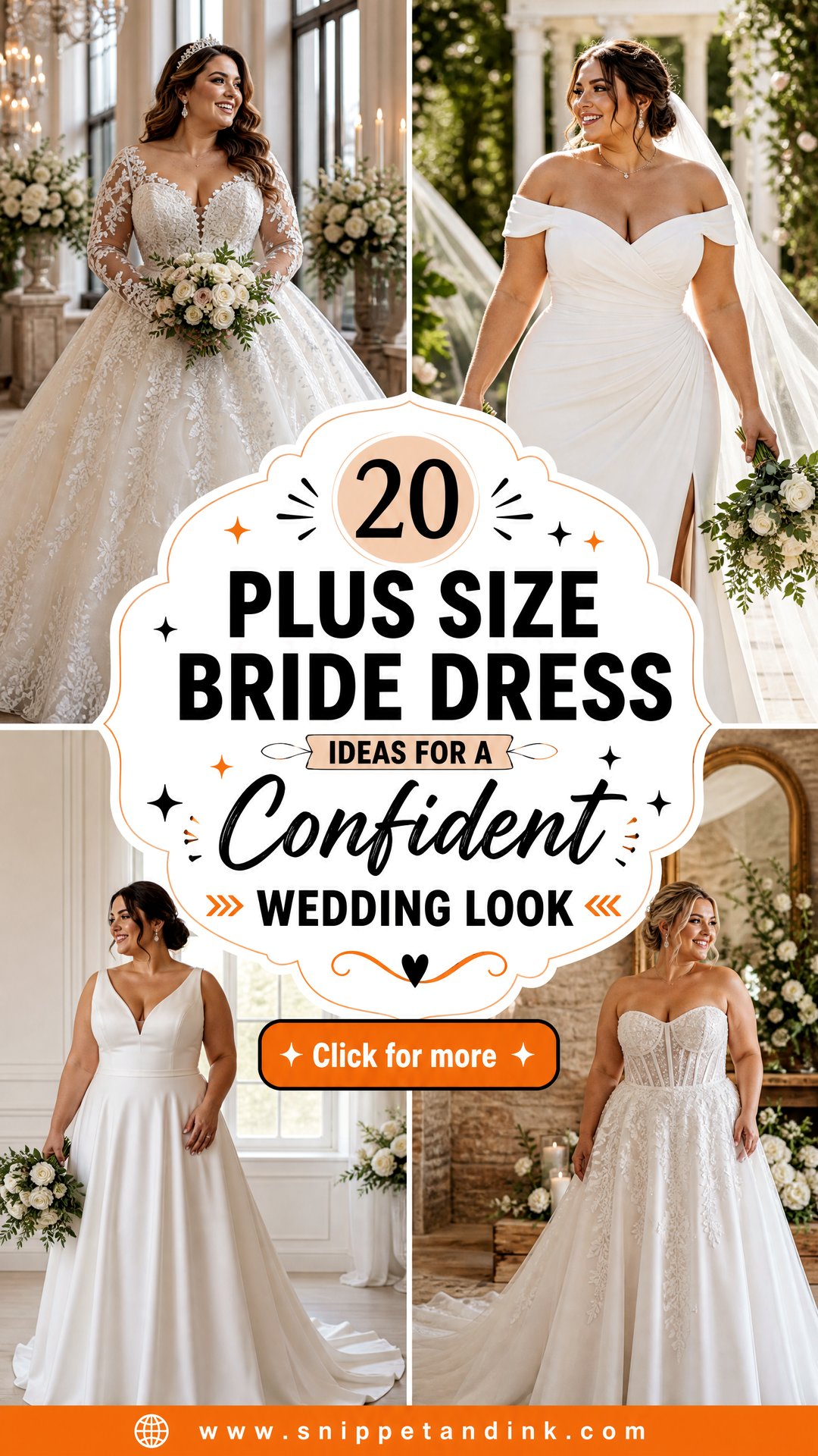 20 Plus Size Bride Dress Ideas for a Confident Wedding Look - 20 Plus Size Bride Dress Ideas for a Confident Wedding Look