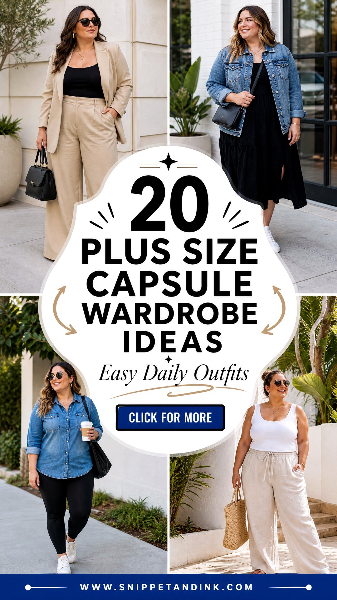 20 Plus Size Capsule Wardrobe Ideas for Easy Daily Outfits - 20 Plus Size Capsule Wardrobe Ideas for Easy Daily Outfits