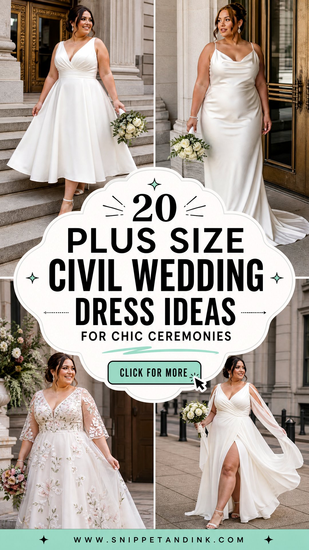 20 Plus Size Civil Wedding Dress Ideas for Chic Ceremonies - 20 Plus Size Civil Wedding Dress Ideas for Chic Ceremonies