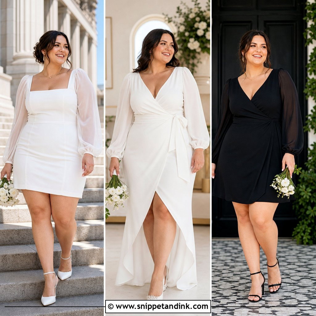 20 Plus Size Elopement Dress Ideas for Intimate Weddings