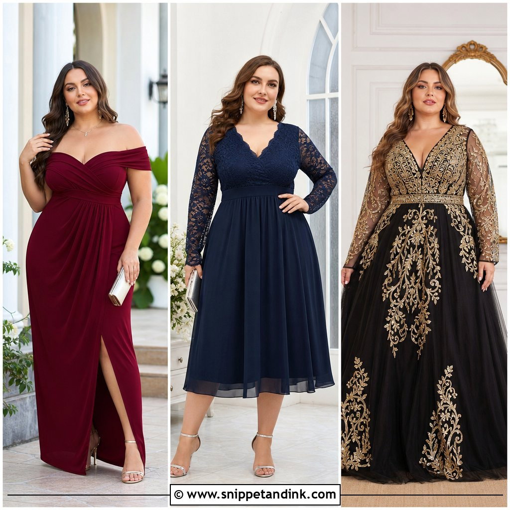 20 Plus Size Formal Dresses for Wedding Guests Who Want Glam