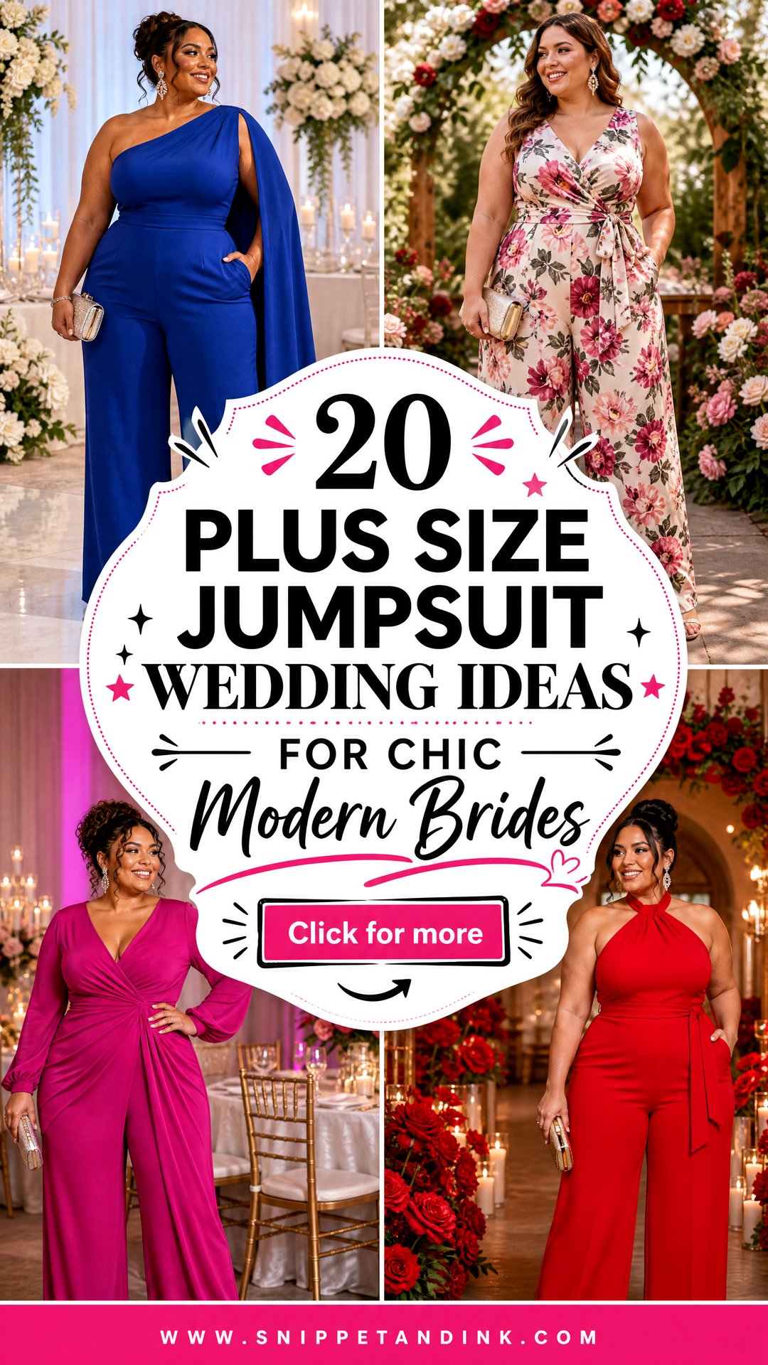 20 Plus Size Jumpsuit Wedding Ideas for Chic Modern Brides - 20 Plus Size Jumpsuit Wedding Ideas for Chic Modern Brides
