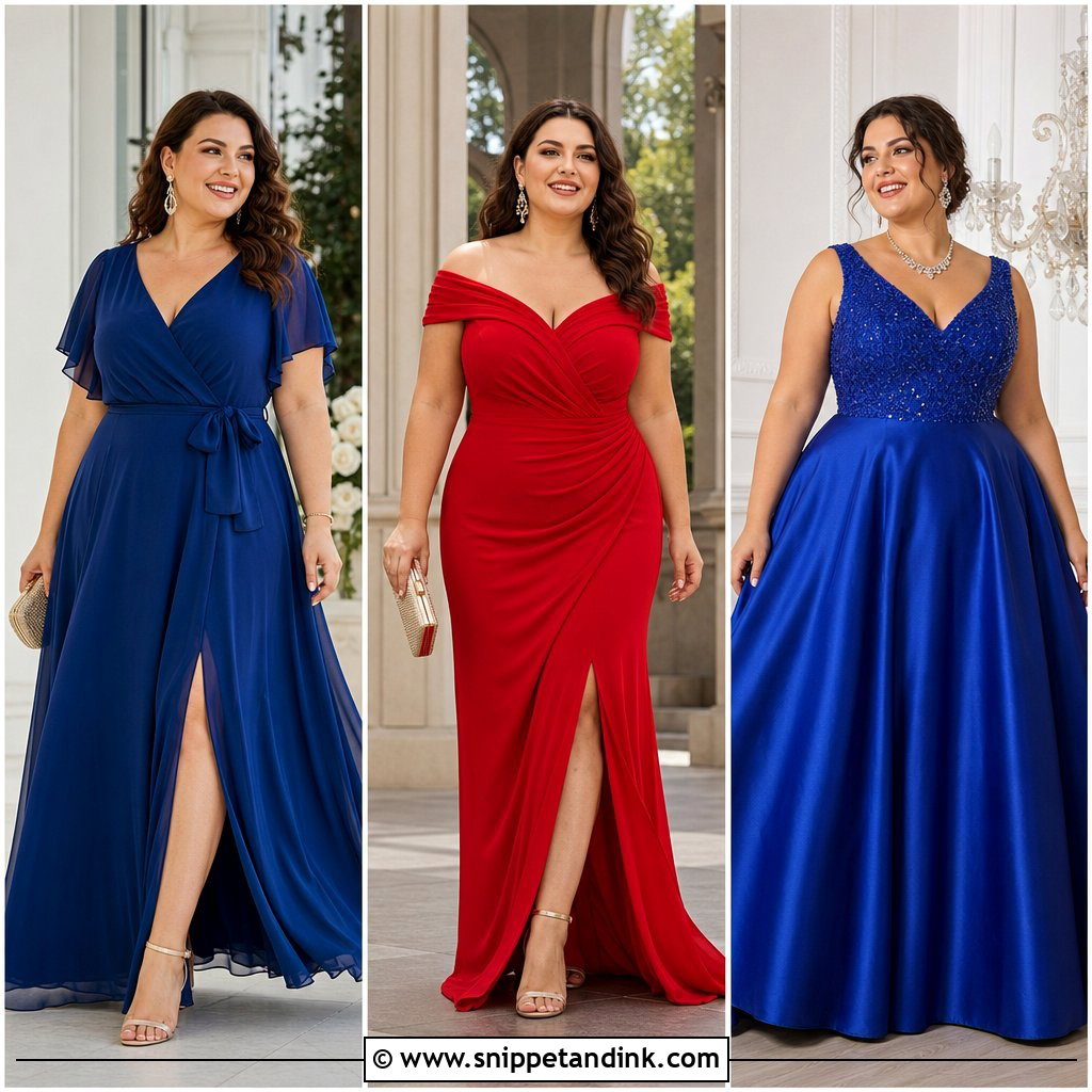 20 Plus Size Party Dresses for Wedding Guests Who Love Glam