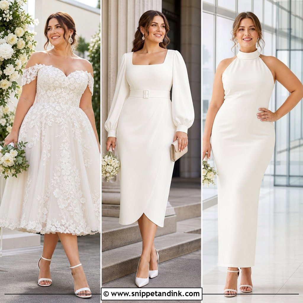 20 Plus Size Simple Wedding Dress Ideas for Effortless Style