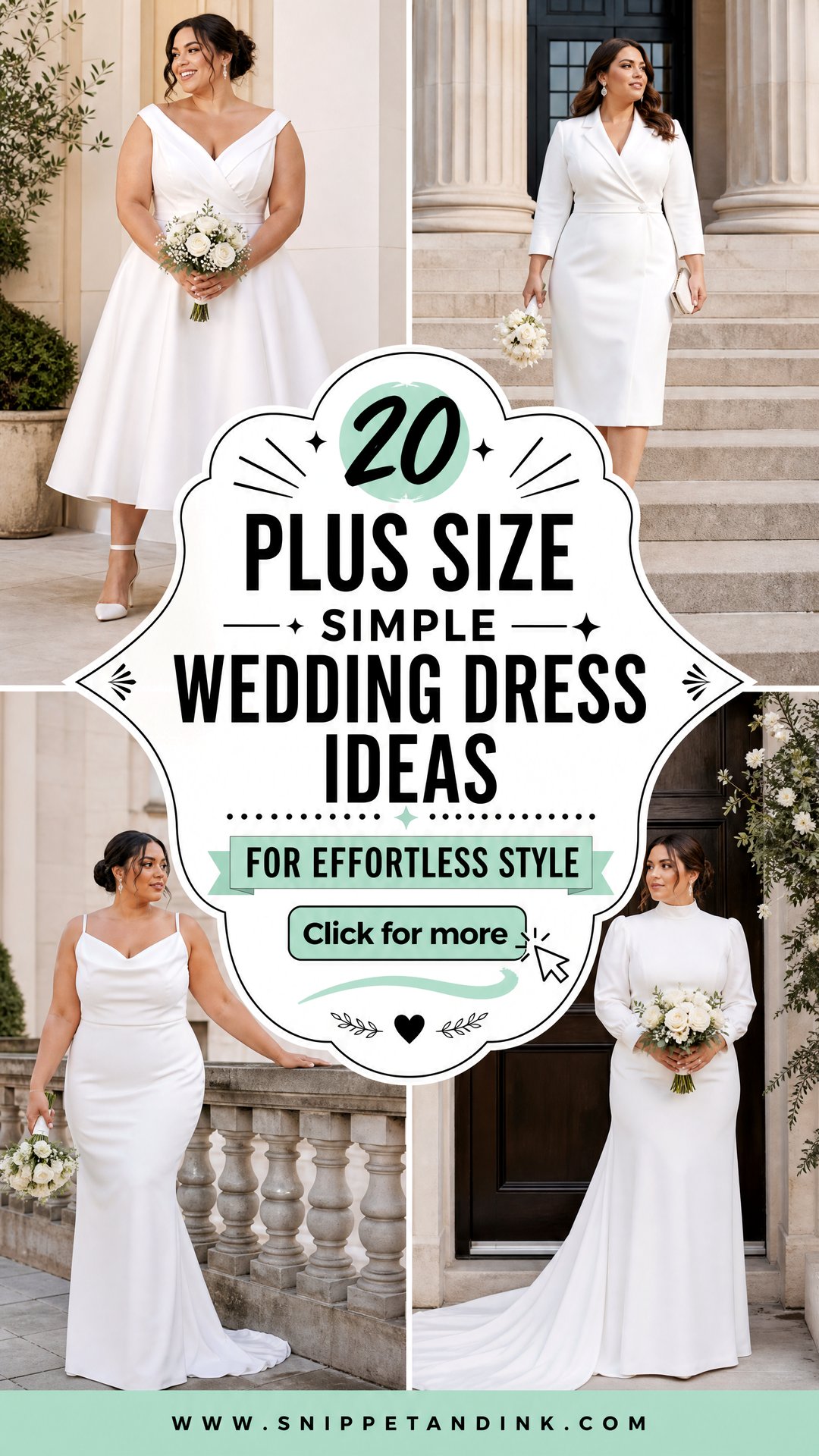 20 Plus Size Simple Wedding Dress Ideas for Effortless Style - 20 Plus Size Simple Wedding Dress Ideas for Effortless Style