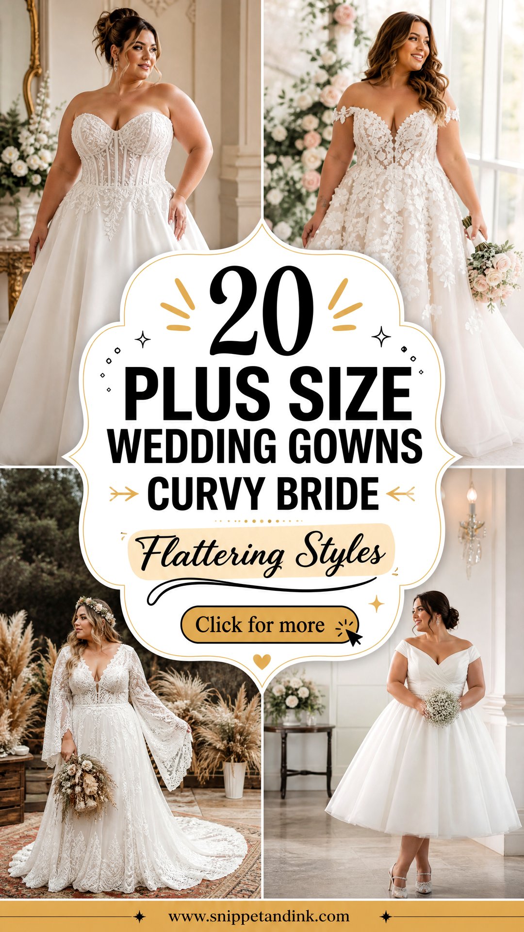 20 Plus Size Wedding Gowns Curvy Bride Flattering Styles - 20 Plus Size Wedding Gowns Curvy Bride: Flattering Styles