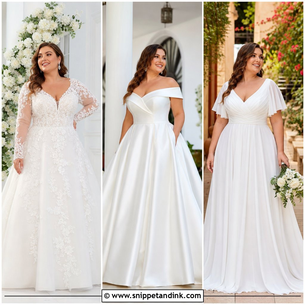 20 Plus Size Wedding Gowns with Sleeves: Elegant Bridal Looks