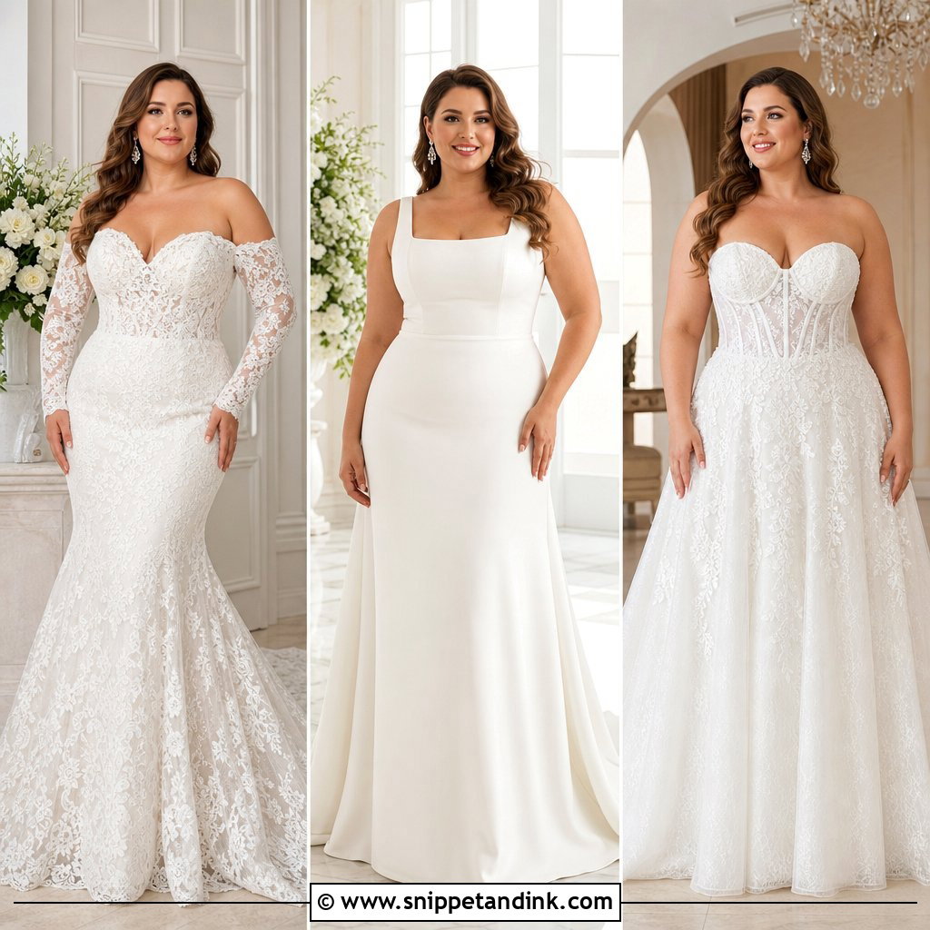 20 Plus Sized Wedding Dress Ideas: Flattering Bridal Looks