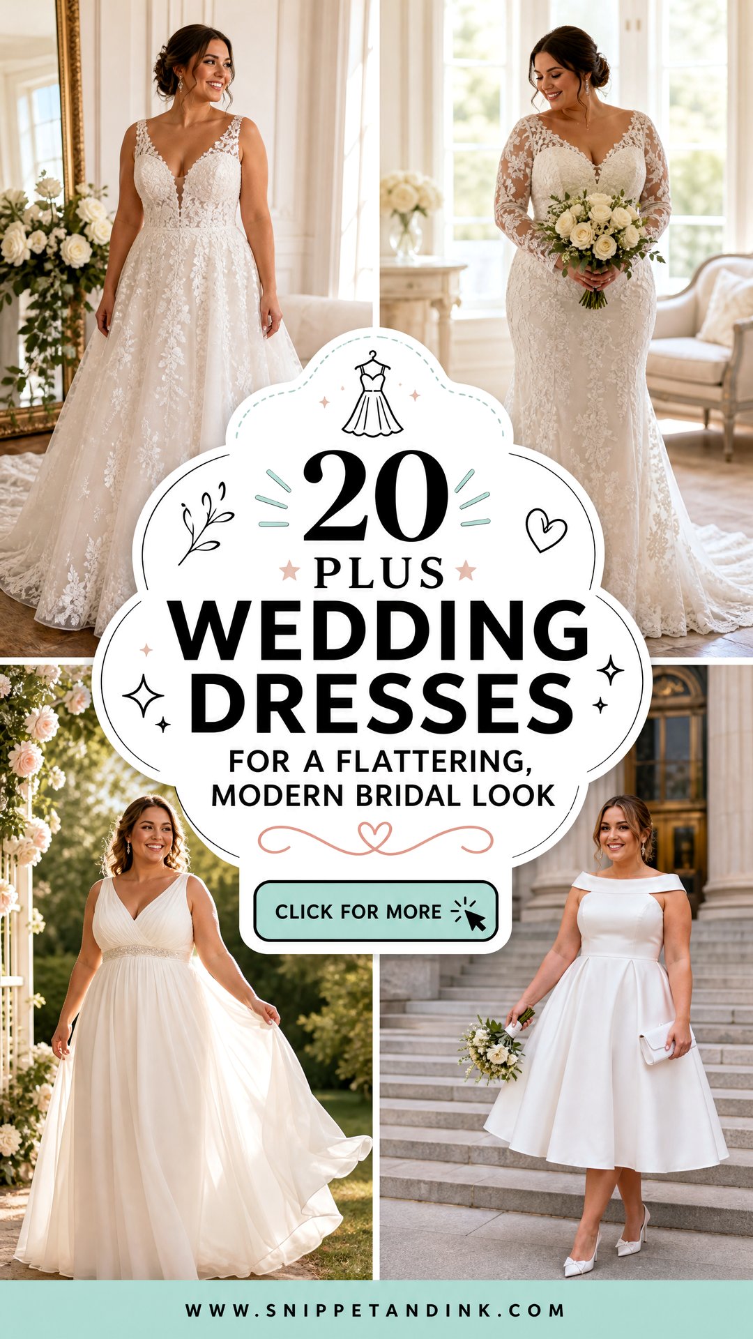 20 Plus Wedding Dresses for a Flattering Modern Bridal Look - 20 Plus Wedding Dresses for a Flattering, Modern Bridal Look