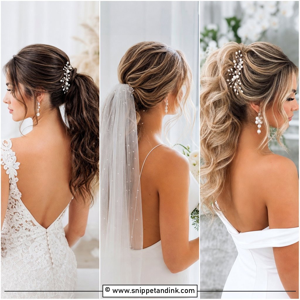 20 Pony Updo Wedding Ideas for Elegant Modern Brides Today