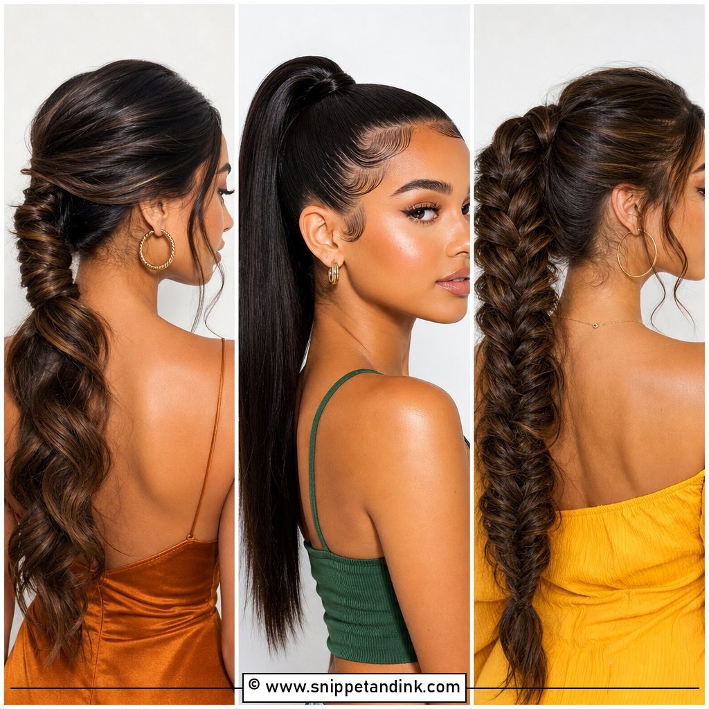 20 Ponytail Hairstyles for Wedding Guest Looks With Polish