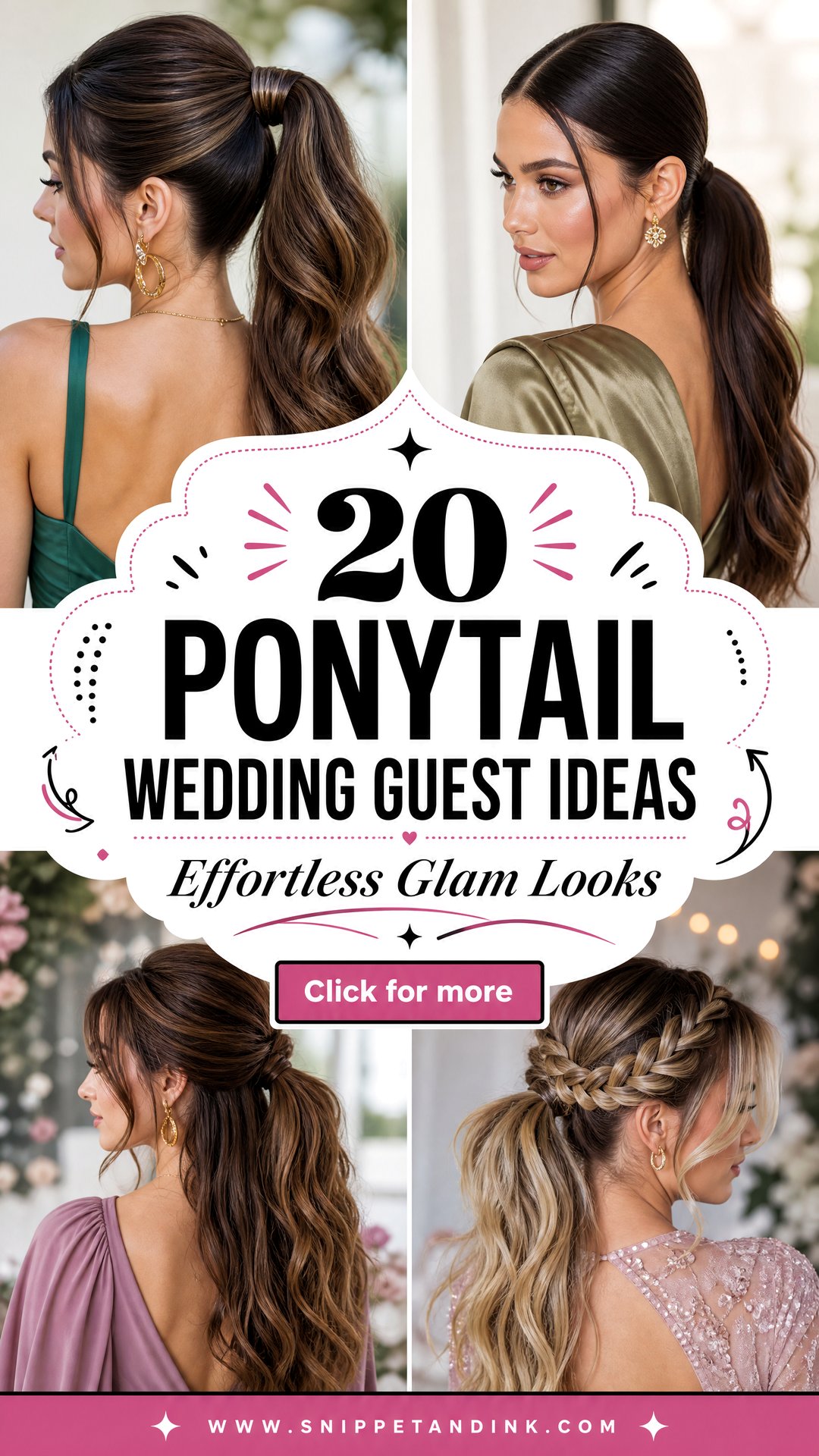 20 Ponytail Wedding Guest Ideas for Effortless Glam Looks - 20 Ponytail Wedding Guest Ideas for Effortless Glam Looks