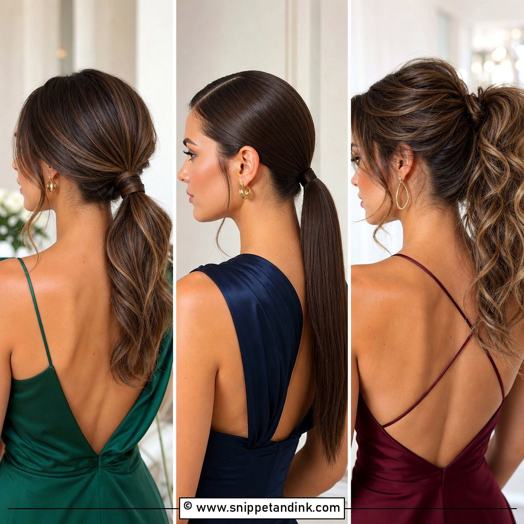 20 Ponytail for Wedding Guest Ideas to Look Polished All Day