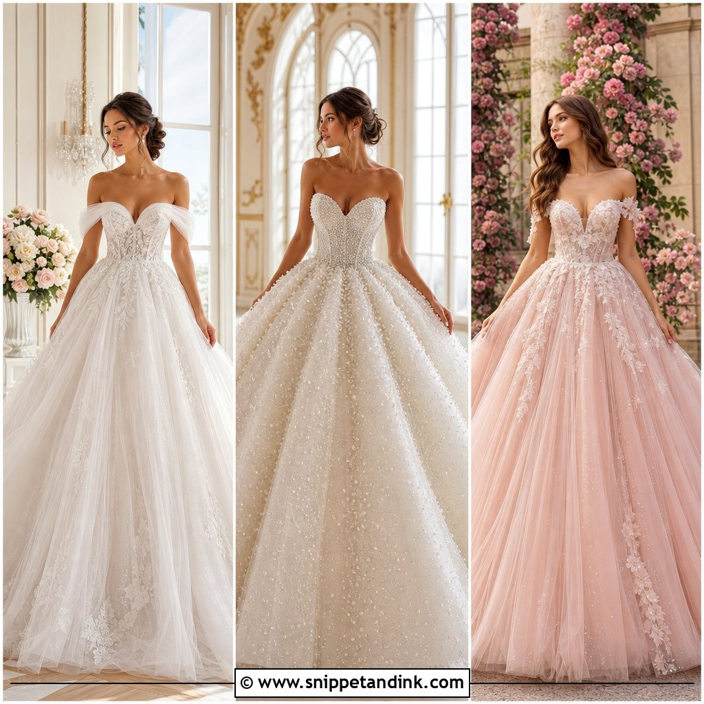 20 Poofy Wedding Dress Princesses Ideas: Fairytale Looks