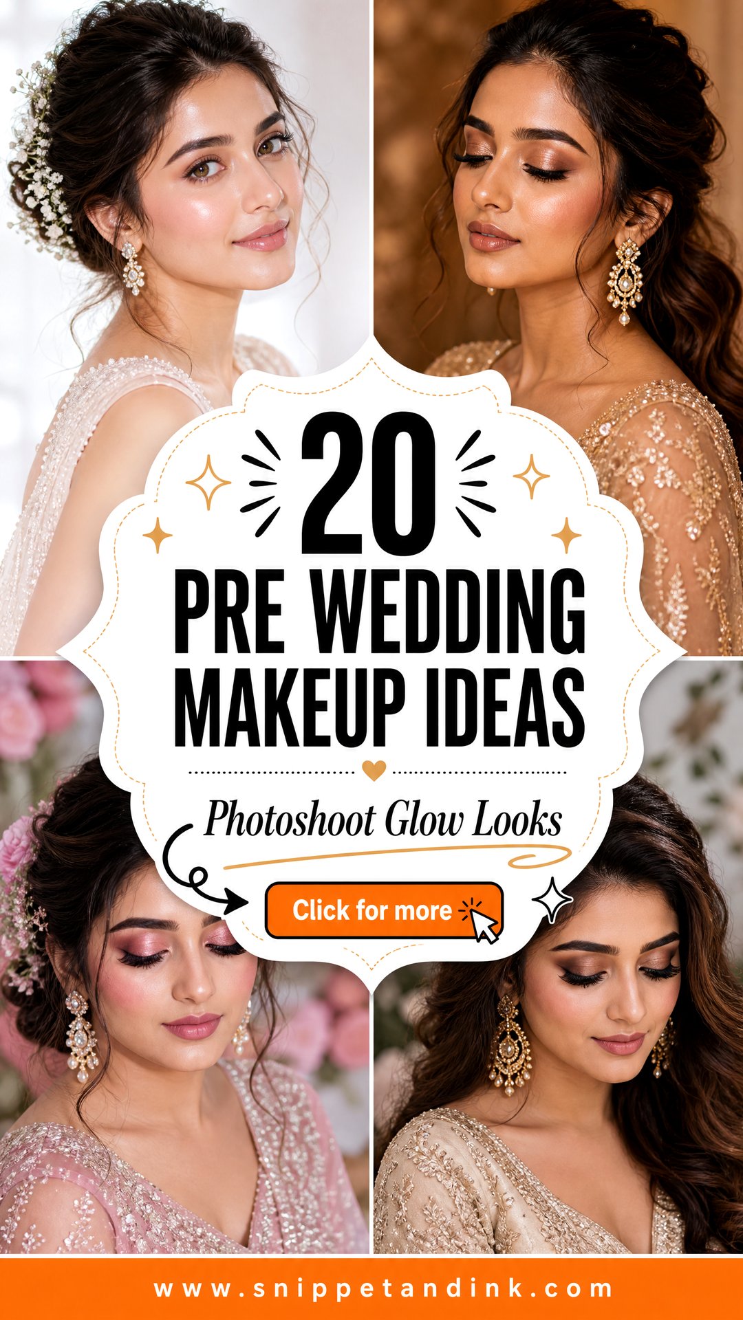 20 Pre Wedding Makeup Ideas for Photoshoots and Events - 20 Pre Wedding Makeup Ideas for Photoshoots and Events