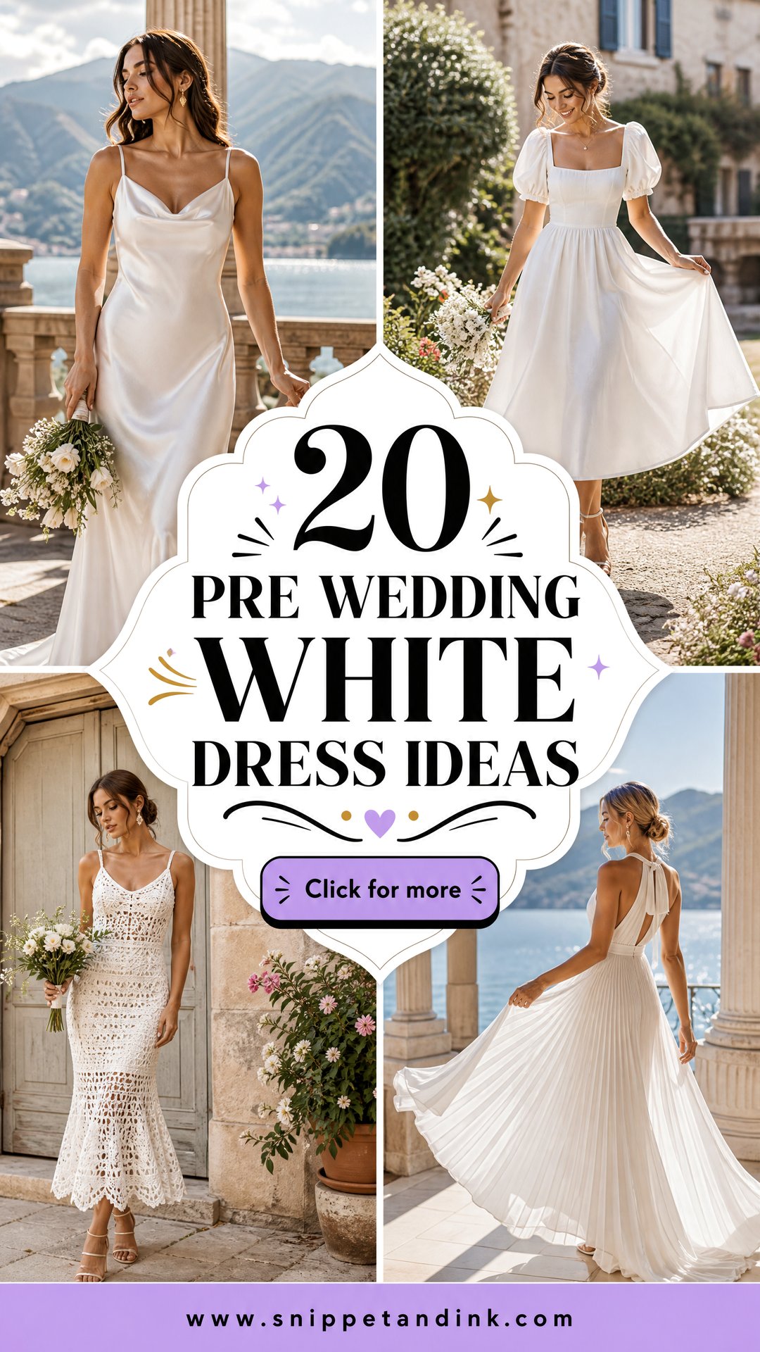 20 Pre Wedding White Dress Ideas Chic Bridal Inspiration - 20 Pre Wedding White Dress Ideas: Chic Bridal Inspiration