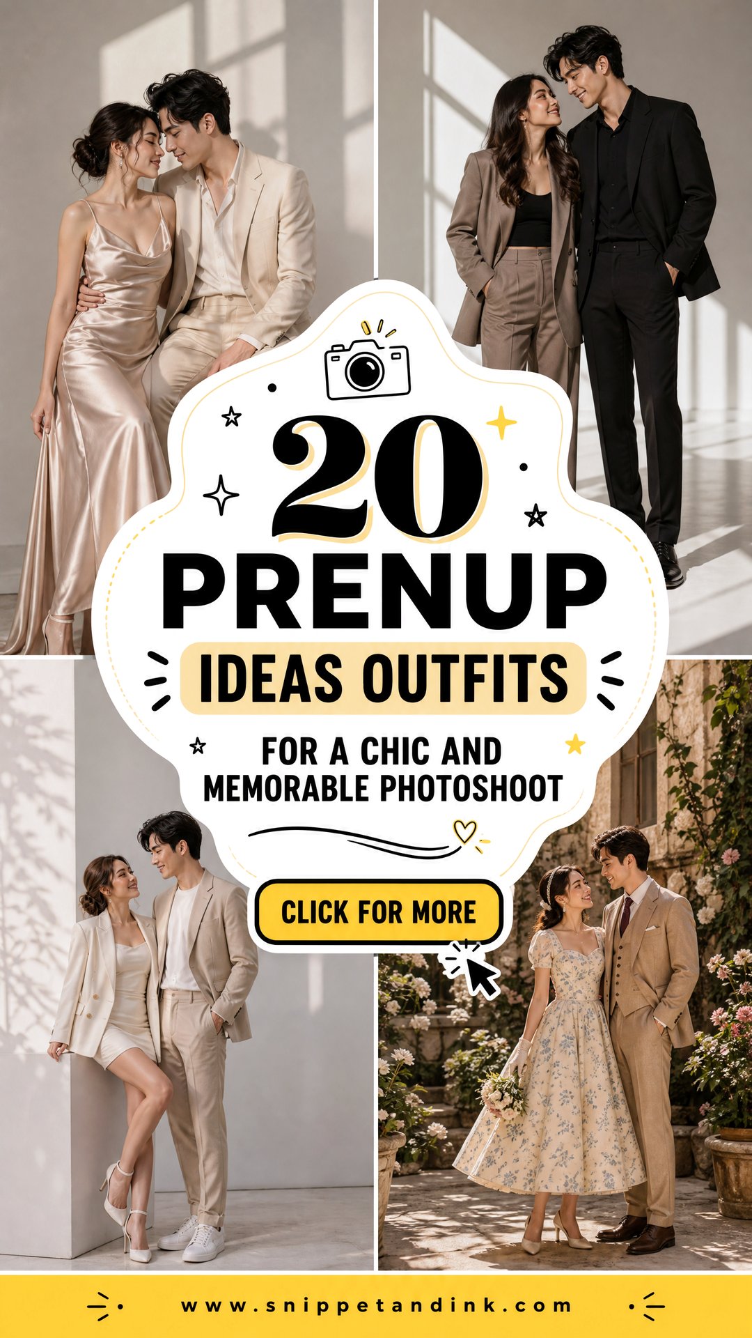 20 Prenup Ideas Outfits for a Chic and Memorable Photoshoot - 20 Prenup Ideas Outfits for a Chic and Memorable Photoshoot