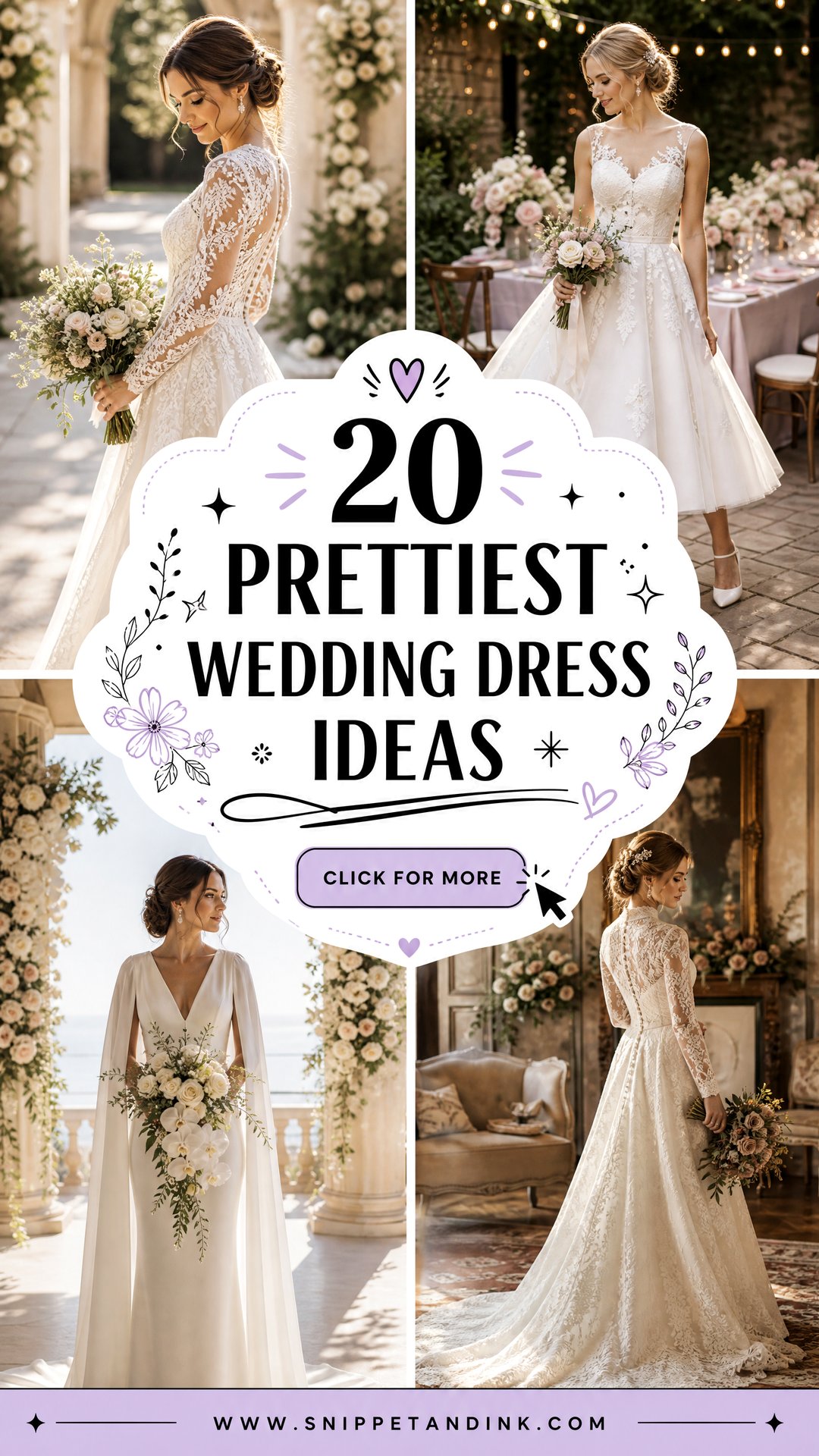20 Prettiest Wedding Dress Ideas Stunning Styles for Brides - 20 Prettiest Wedding Dress Ideas: Stunning Styles for Brides