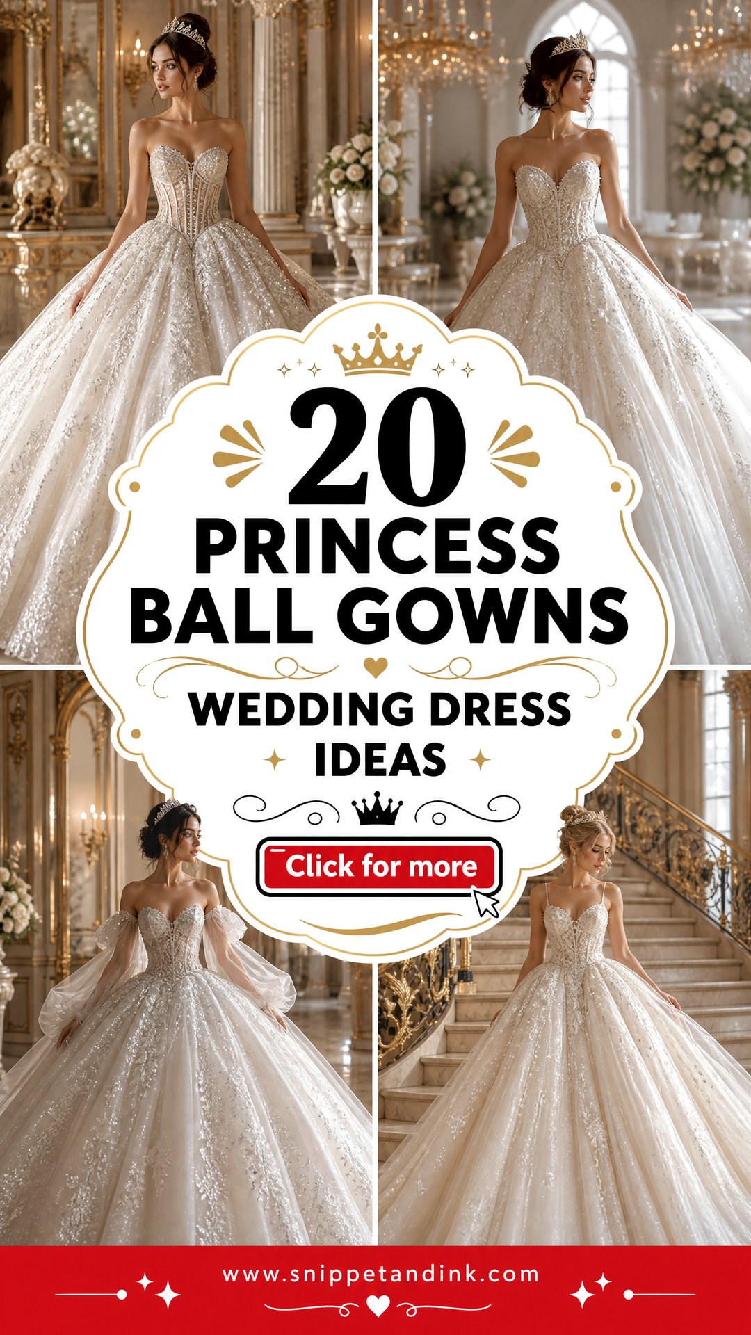 20 Princess Ball Gowns Wedding Dress Regal Bridal Ideas - 20 Princess Ball Gowns Wedding Dress: Regal Bridal Ideas