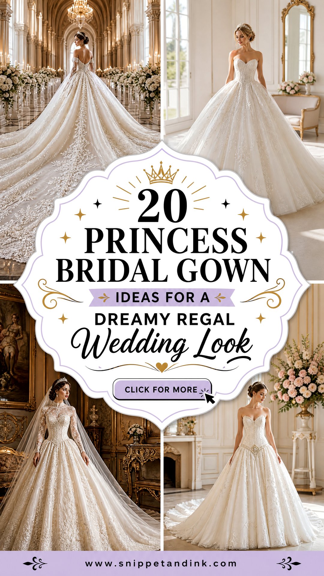 20 Princess Bridal Gown Ideas for a Dreamy Regal Wedding Look - 20 Princess Bridal Gown Ideas for a Dreamy Regal Wedding Look