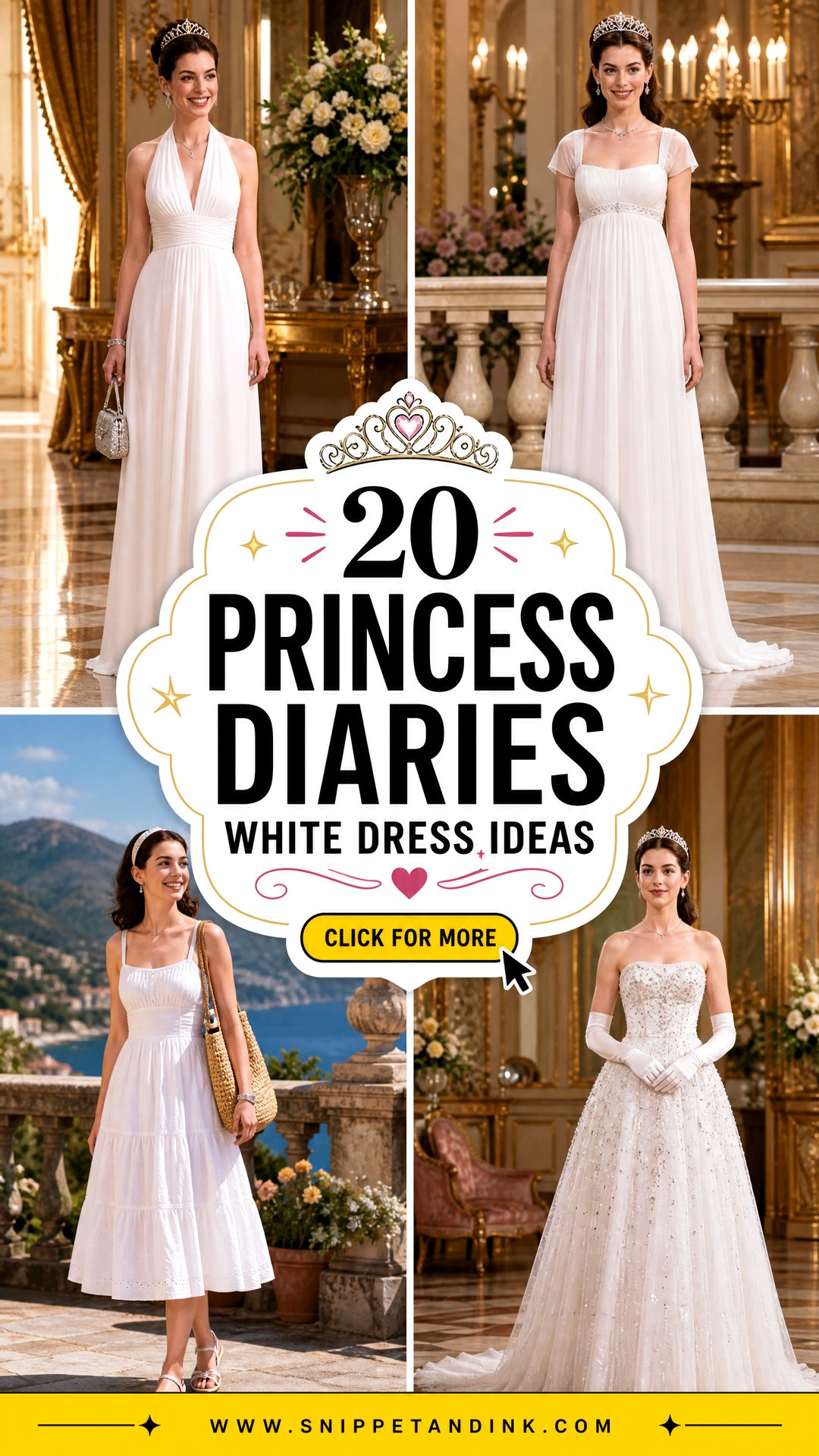 20 Princess Diaries White Dress Ideas Regal Movie-Inspired Looks - 20 Princess Diaries White Dress Ideas: Regal Movie-Inspired Looks