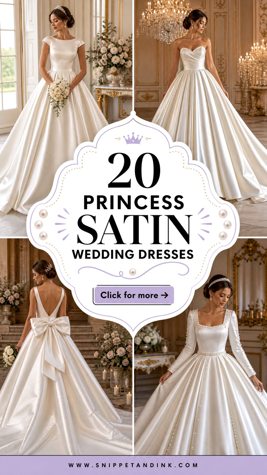 20 Princess Satin Wedding Dresses Luxe Looks for Modern Brides - 20 Princess Satin Wedding Dresses: Luxe Looks for Modern Brides