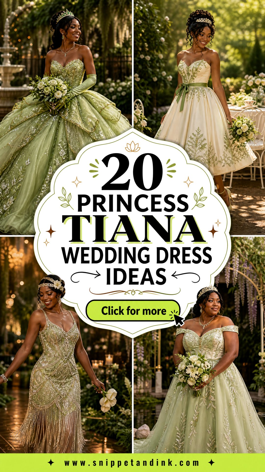 20 Princess Tiana Wedding Dress Ideas for Disney-Loving Brides - 20 Princess Tiana Wedding Dress Ideas for Disney-Loving Brides