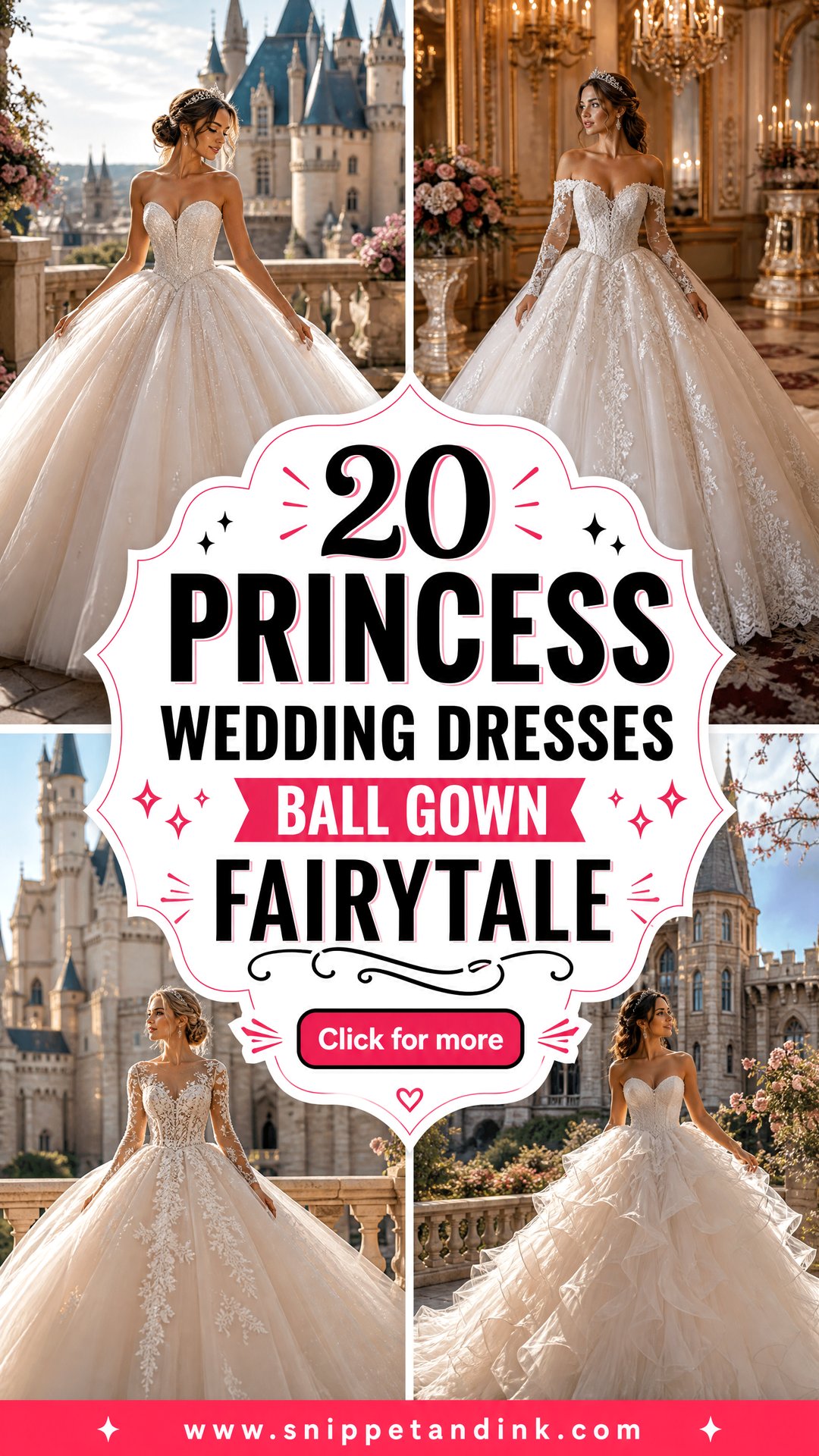 20 Princess Wedding Dresses Ball Gown Fairytale Dreamy Picks - 20 Princess Wedding Dresses Ball Gown Fairytale: Dreamy Picks