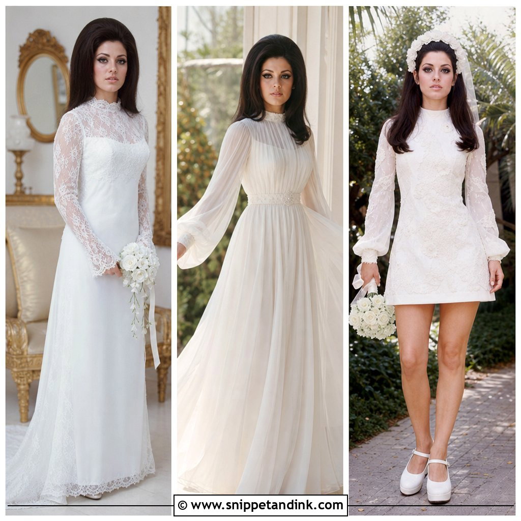 20 Priscilla Presley Wedding Dress Ideas for Vintage-Loving Brides