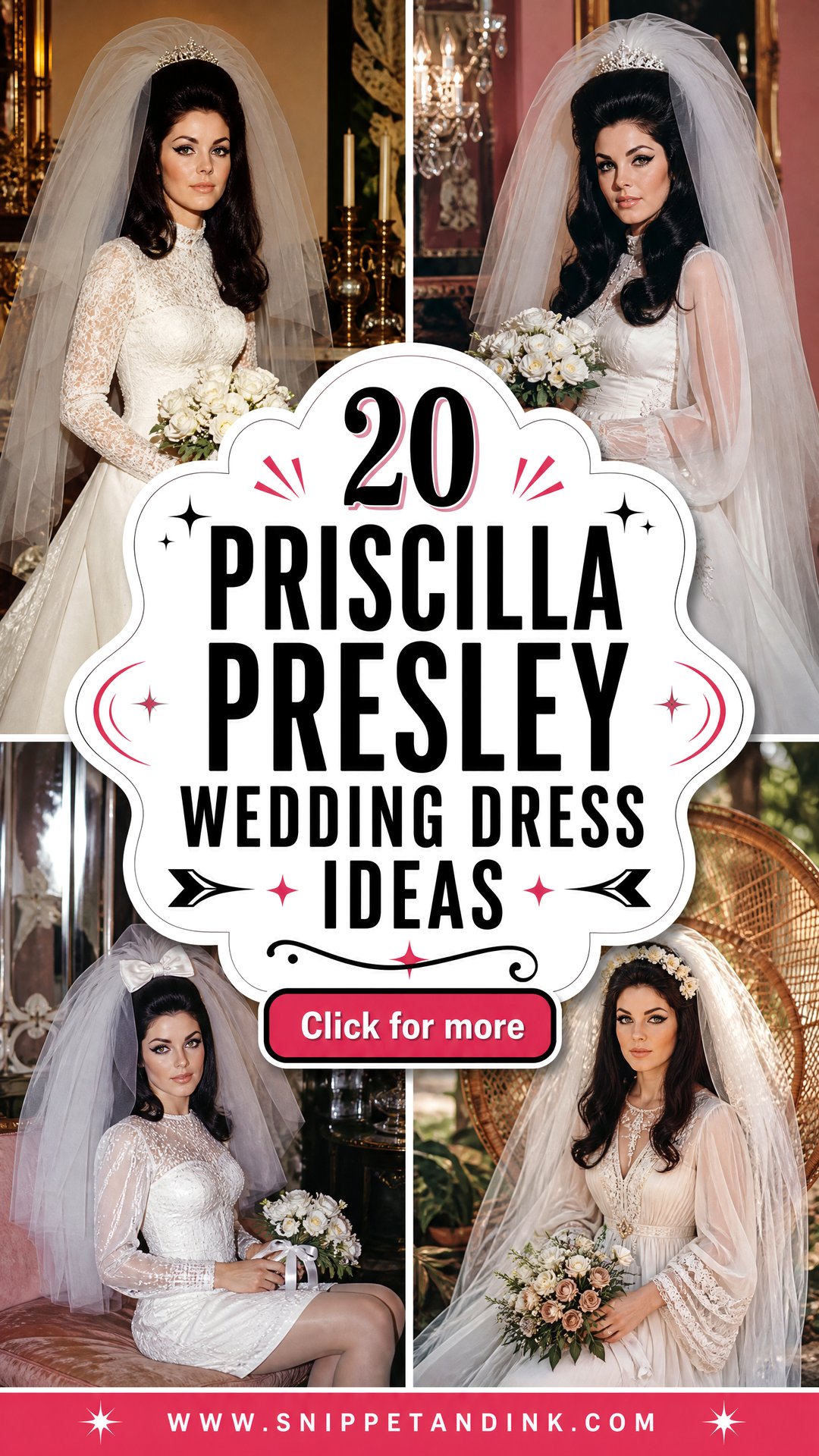 20 Priscilla Presley Wedding Dress Ideas for Vintage-Loving Brides - 20 Priscilla Presley Wedding Dress Ideas for Vintage-Loving Brides