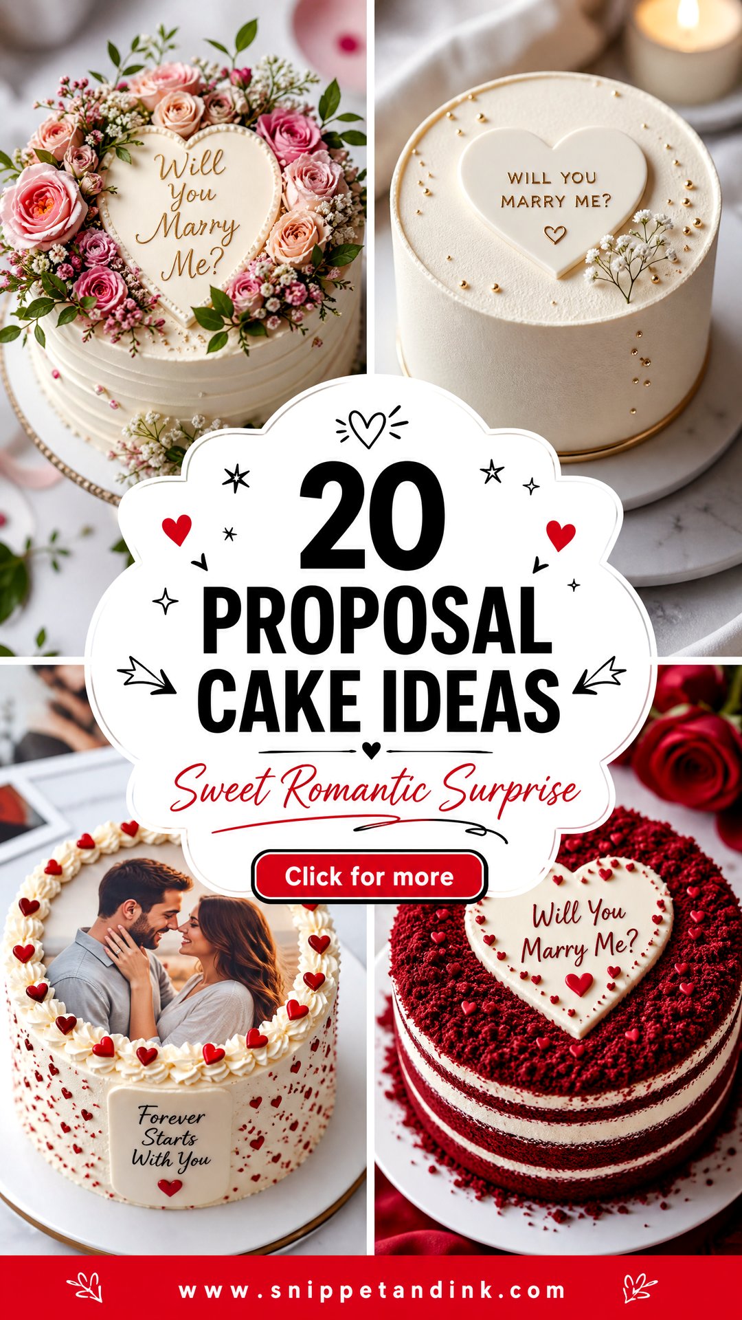 20 Proposal Cake Ideas for a Sweet Romantic Surprise - 20 Proposal Cake Ideas for a Sweet Romantic Surprise