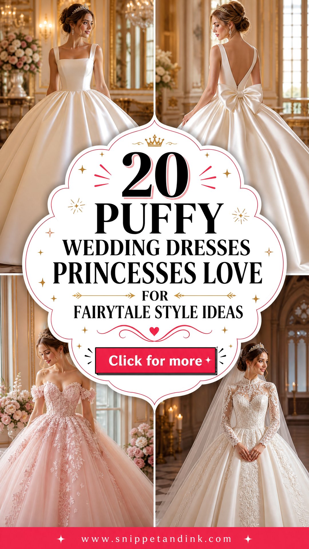 20 Puffy Wedding Dresses Princesses Love for Fairytale Style - 20 Puffy Wedding Dresses Princesses Love for Fairytale Style