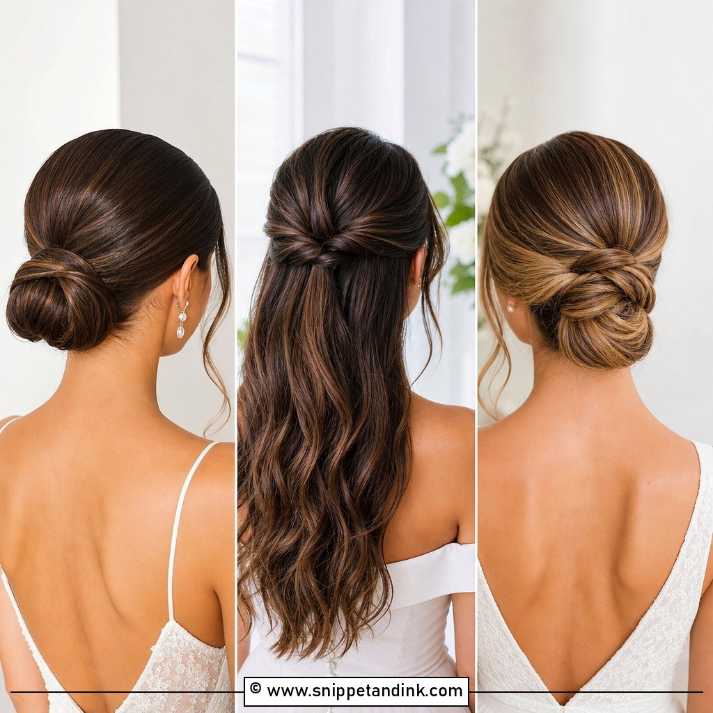 20 Pulled Back Wedding Hair Ideas for Effortless Elegance