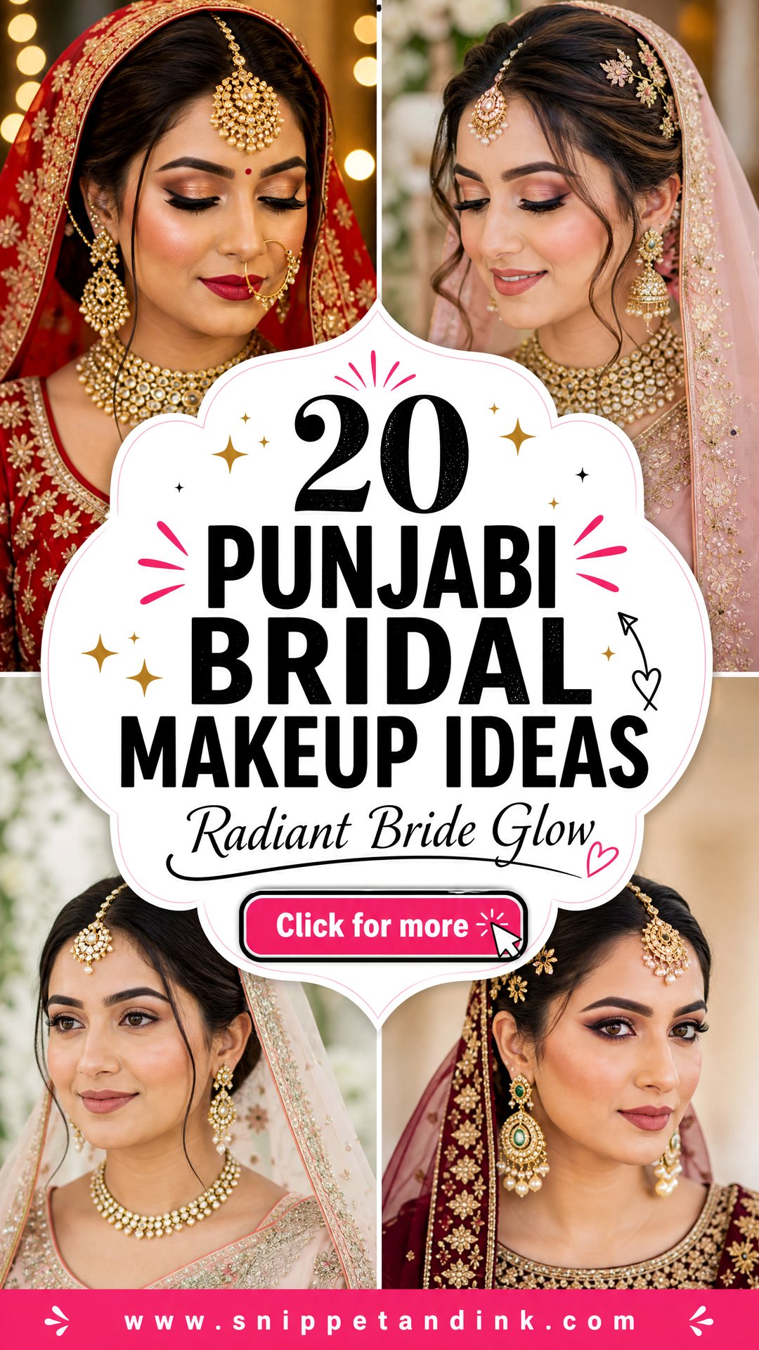 20 Punjabi Bridal Makeup Ideas for a Radiant Bride - 20 Punjabi Bridal Makeup Ideas for a Radiant Bride