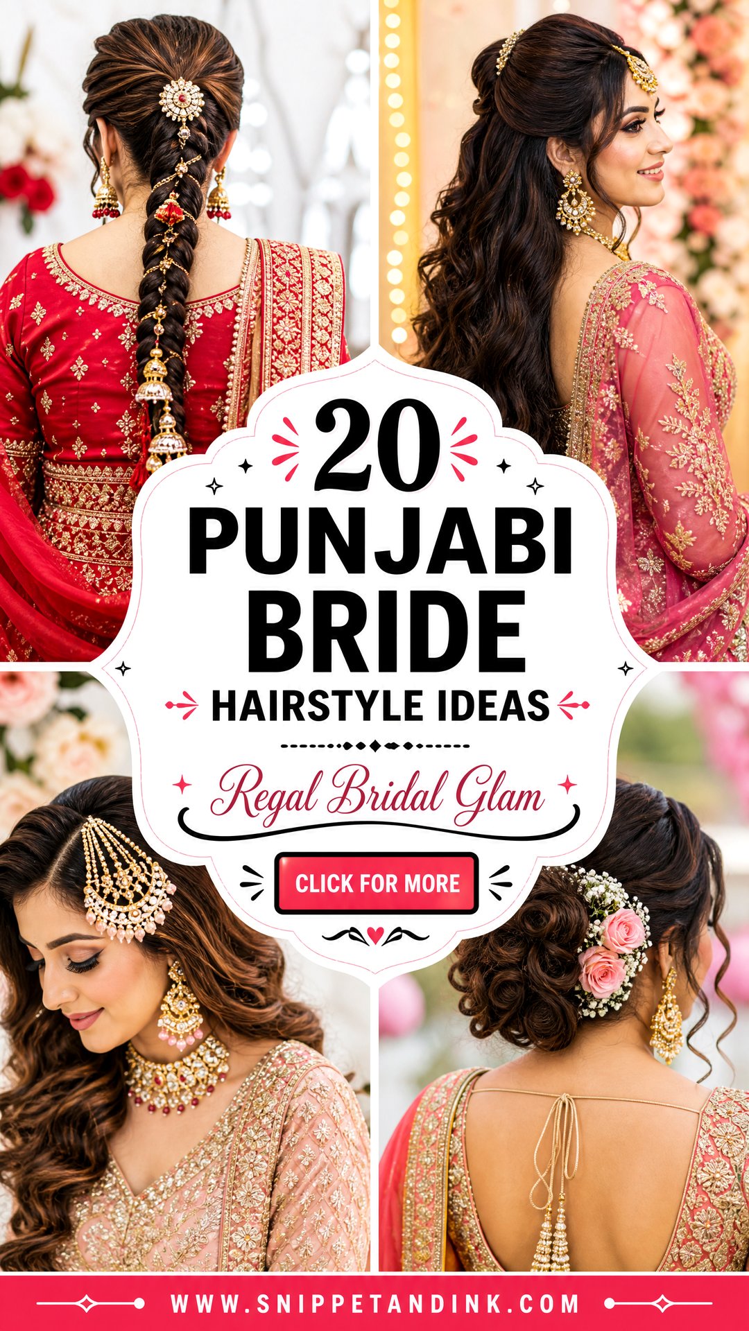20 Punjabi Bride Hairstyle Ideas for Regal Wedding Glam - 20 Punjabi Bride Hairstyle Ideas for Regal Wedding Glam