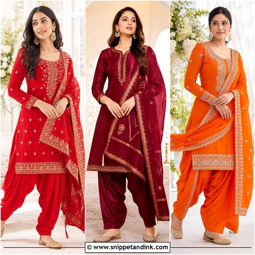 20 Punjabi Salwar Suits Party Wear Wedding Looks for Guests