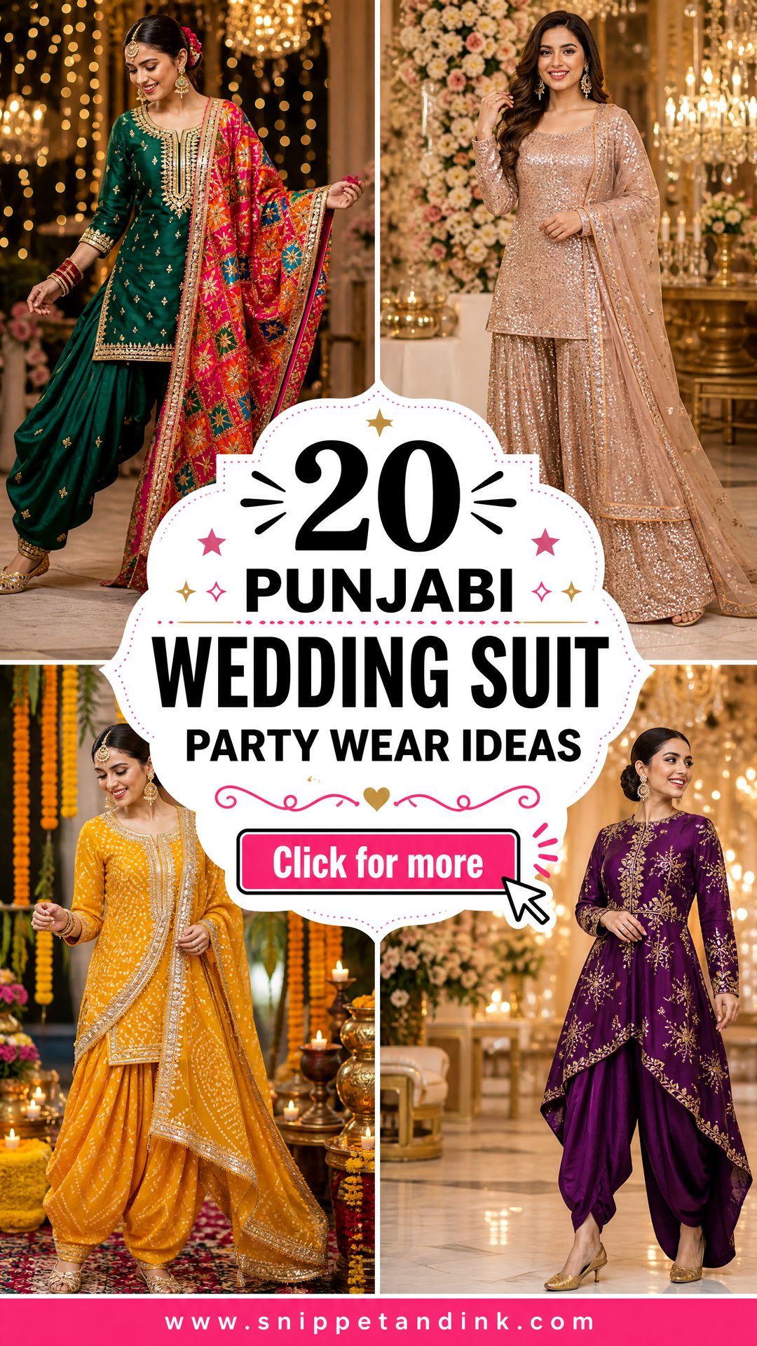 20 Punjabi Wedding Suit Party Wear Ideas for Glam Receptions - 20 Punjabi Wedding Suit Party Wear Ideas for Glam Receptions