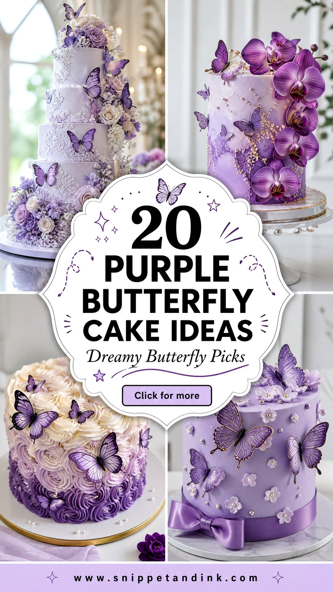 20 Purple Butterfly Cake Ideas for Wedding Dreamy Picks - 20 Purple Butterfly Cake Ideas for Wedding: Dreamy Picks