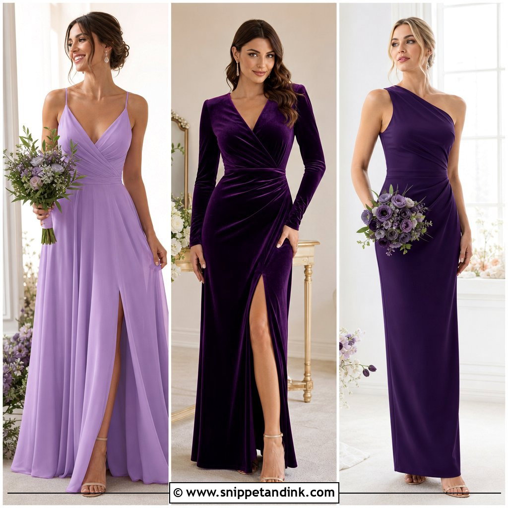 20 Purple Maid of Honor Dress Ideas for an Elegant Bridal Party