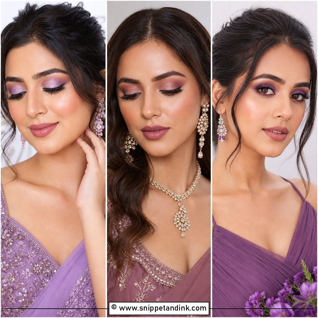 20 Purple Wedding Makeup Ideas for a Romantic Glow