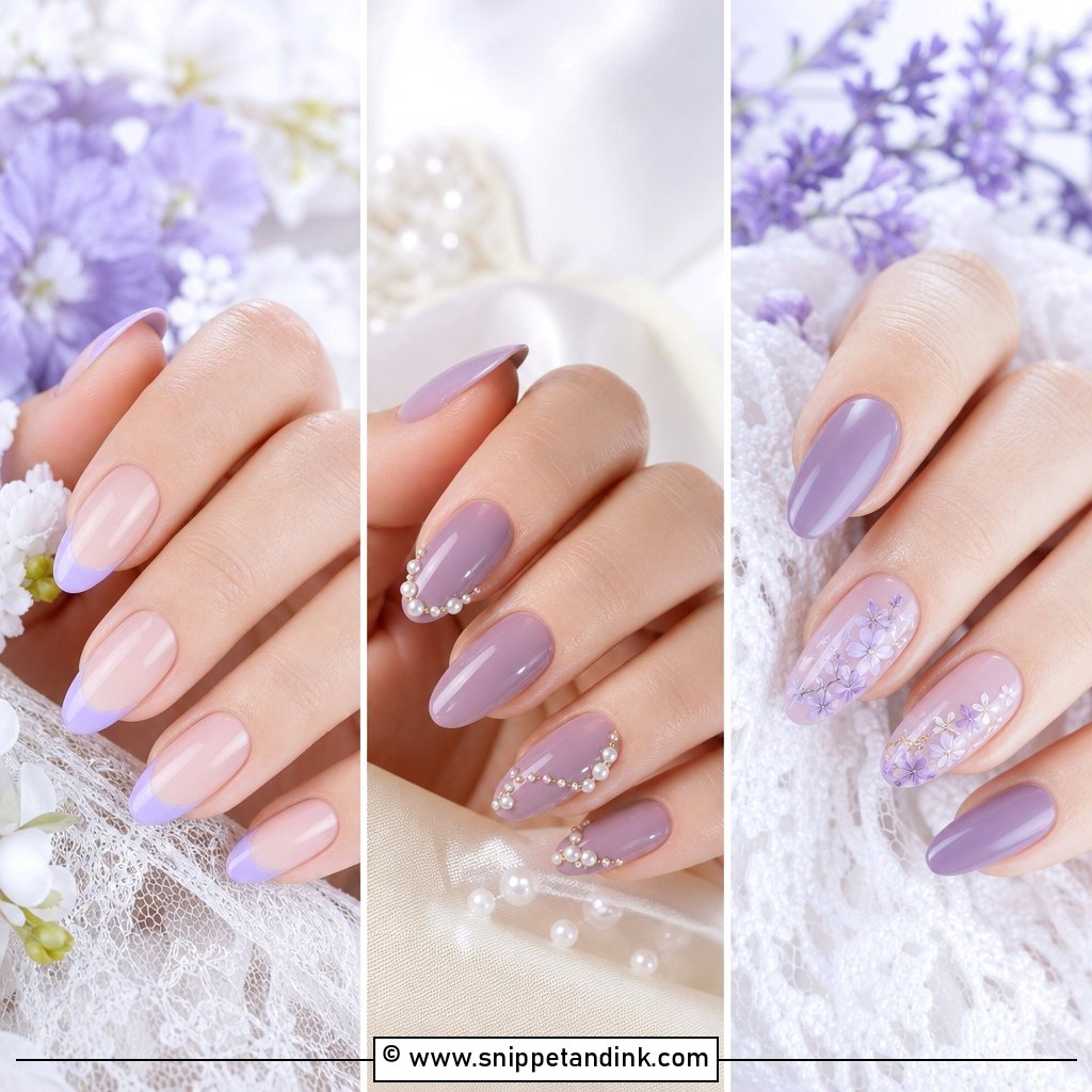 20 Purple Wedding Nails for Bride Elegant Nail Ideas