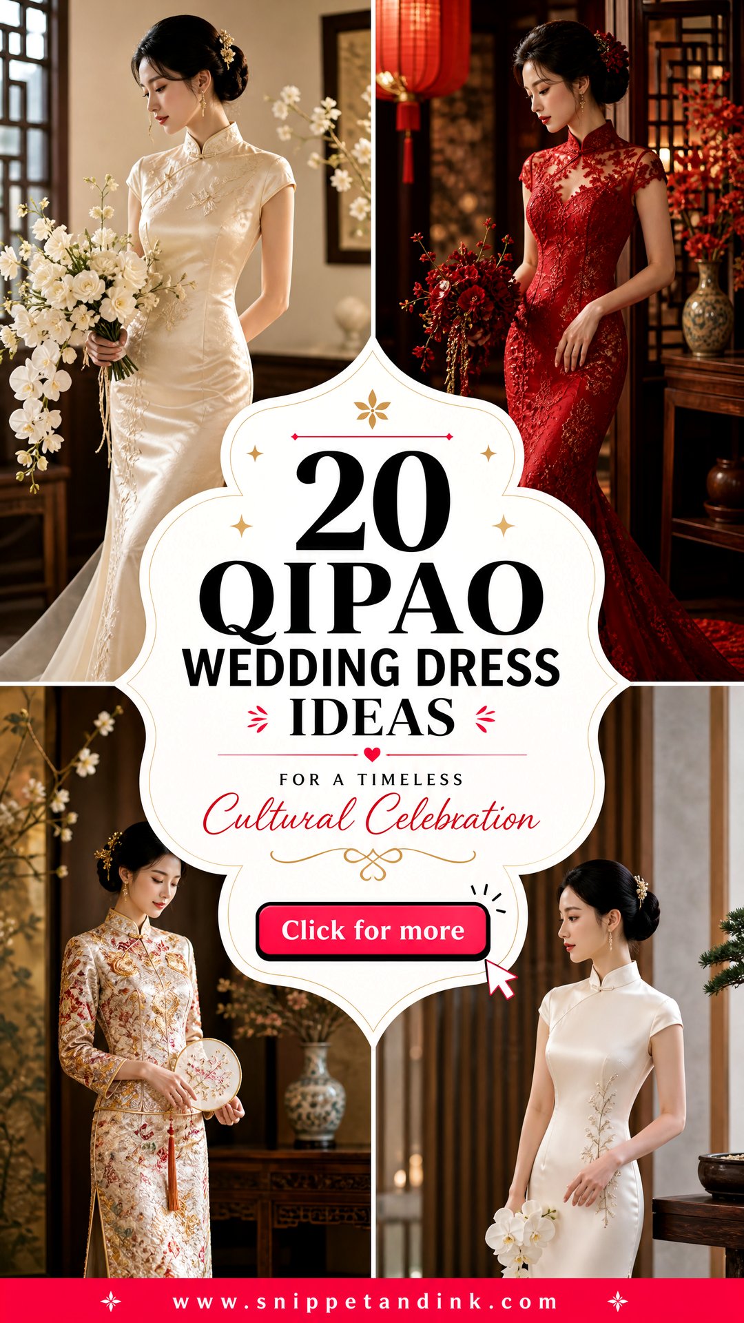 20 Qipao Wedding Dress Ideas for a Timeless Cultural Celebration - 20 Qipao Wedding Dress Ideas for a Timeless Cultural Celebration
