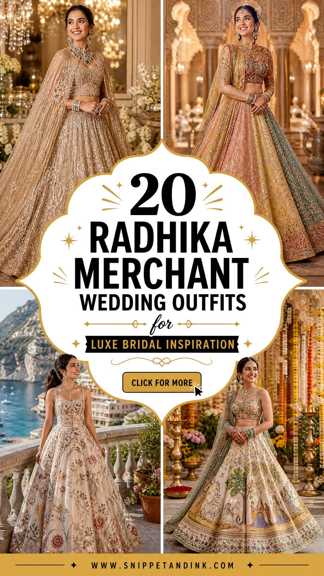 20 Radhika Merchant Wedding Outfits for Luxe Bridal Inspiration - 20 Radhika Merchant Wedding Outfits for Luxe Bridal Inspiration